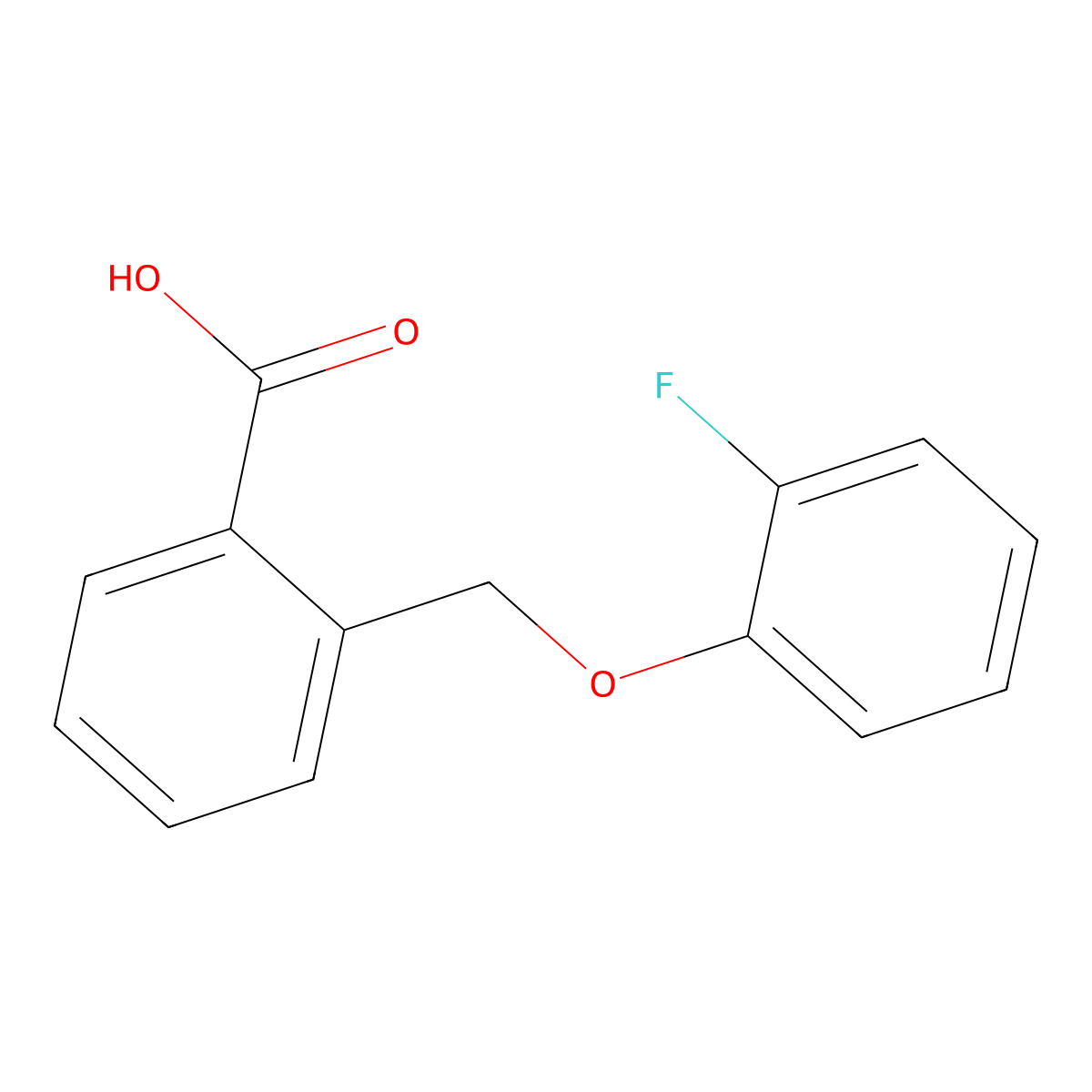 2-[(2-Fluorophenoxy)methyl]benzoic acid molecular structure, CAS 1156944-71-6