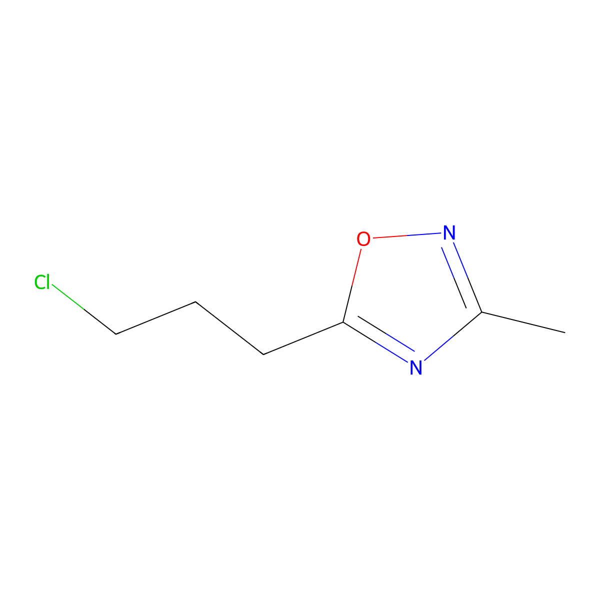 5-(3-Chloropropyl)-3-methyl-1,2,4-oxadiazole molecular structure, CAS 1156949-76-6