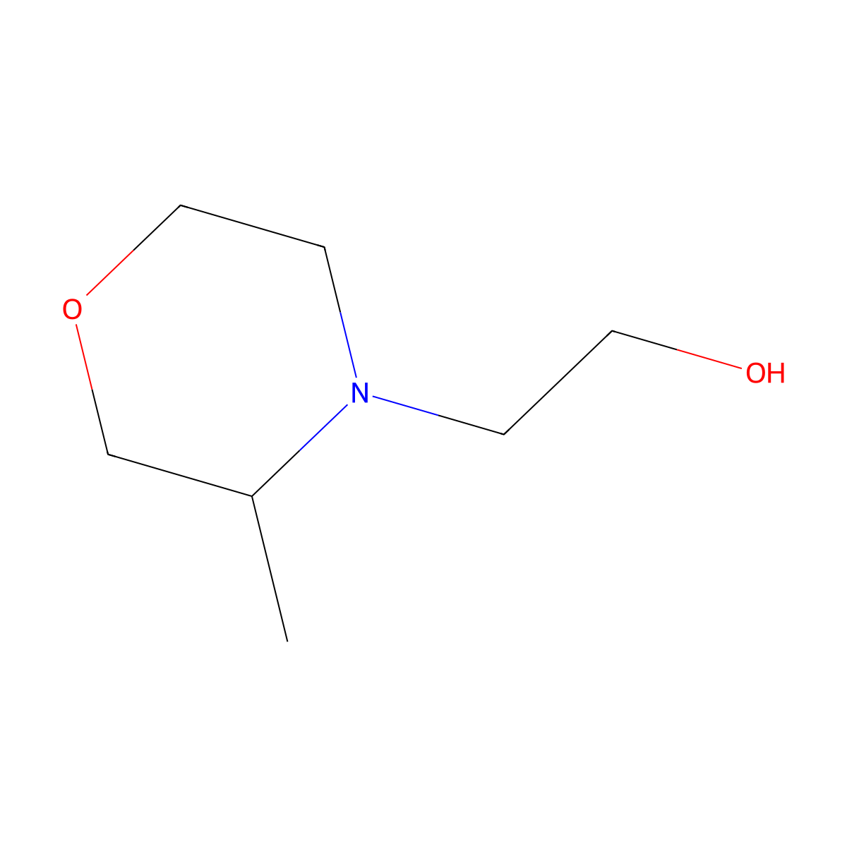 2-(3-Methylmorpholin-4-yl)ethan-1-ol molecular structure, CAS 1156993-48-4