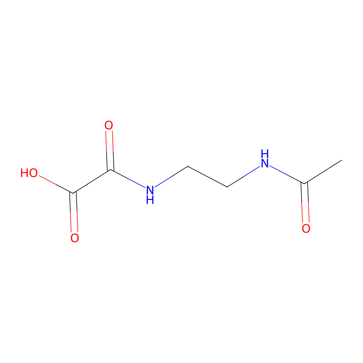 [(2-Acetamidoethyl)carbamoyl]formic acid molecular structure, CAS 1157000-14-0