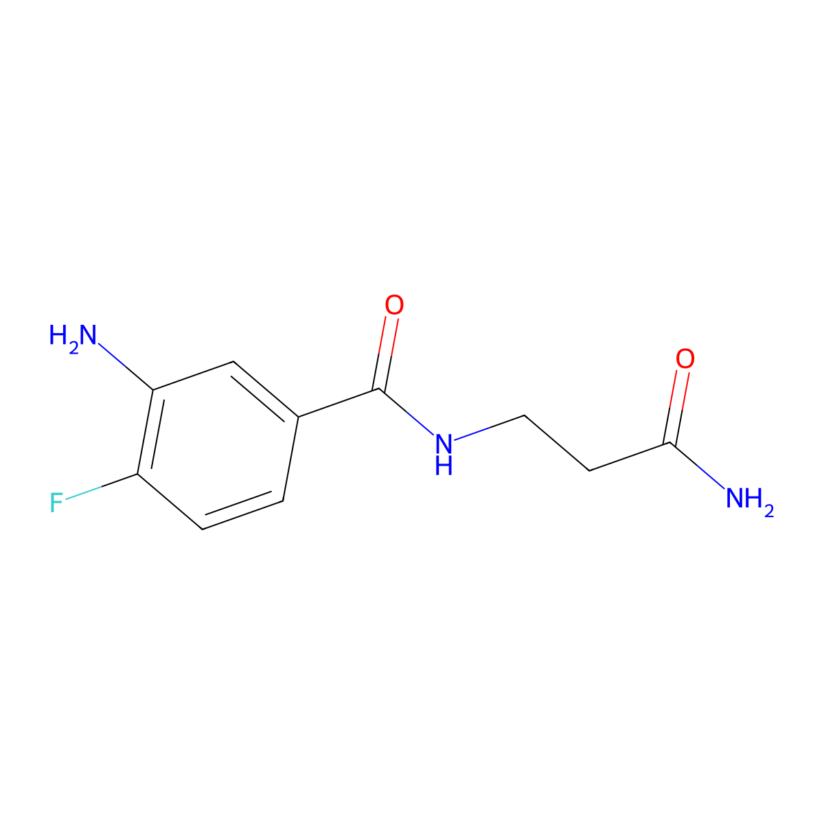 3-[(3-Amino-4-fluorophenyl)formamido]propanamide molecular structure, CAS 1157000-92-4