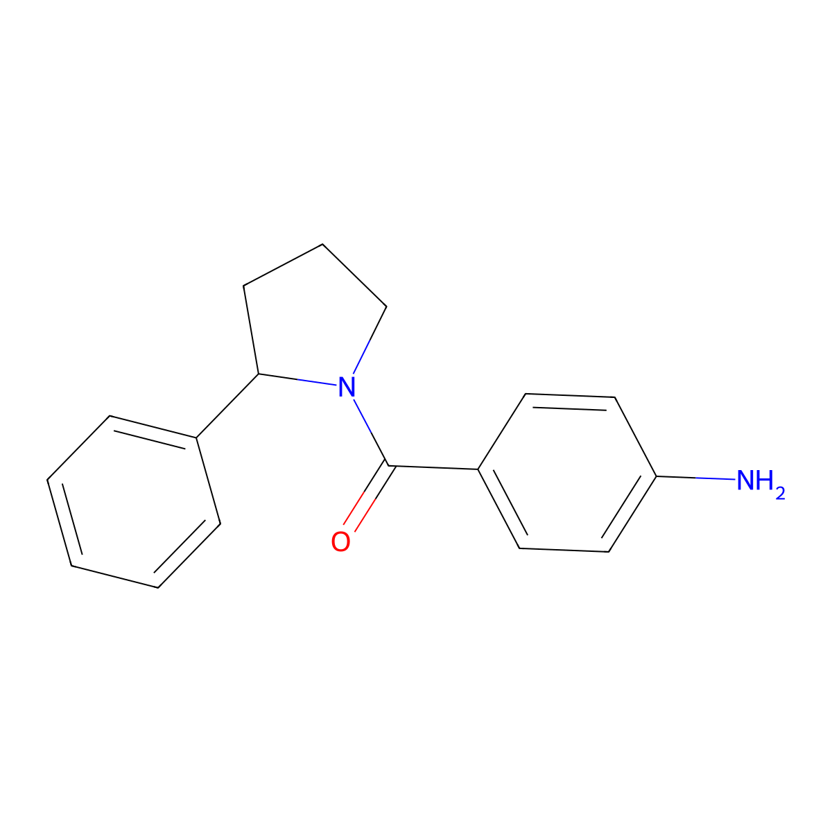 4-(2-Phenylpyrrolidine-1-carbonyl)aniline molecular structure, CAS 1157003-33-2