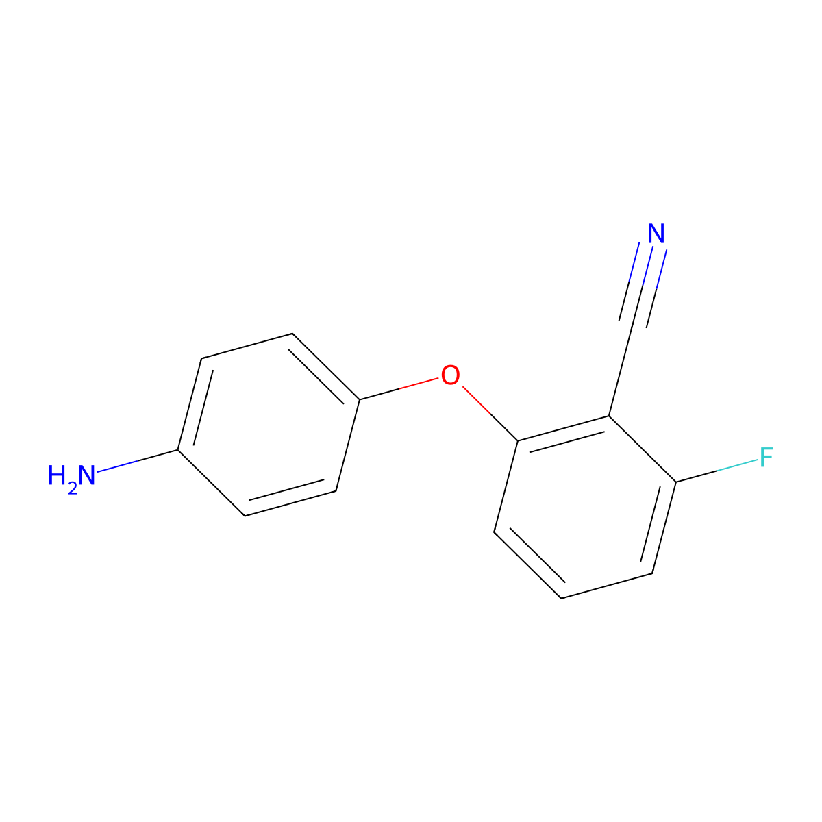 2-(4-Aminophenoxy)-6-fluorobenzonitrile molecular structure, CAS 1157011-71-6