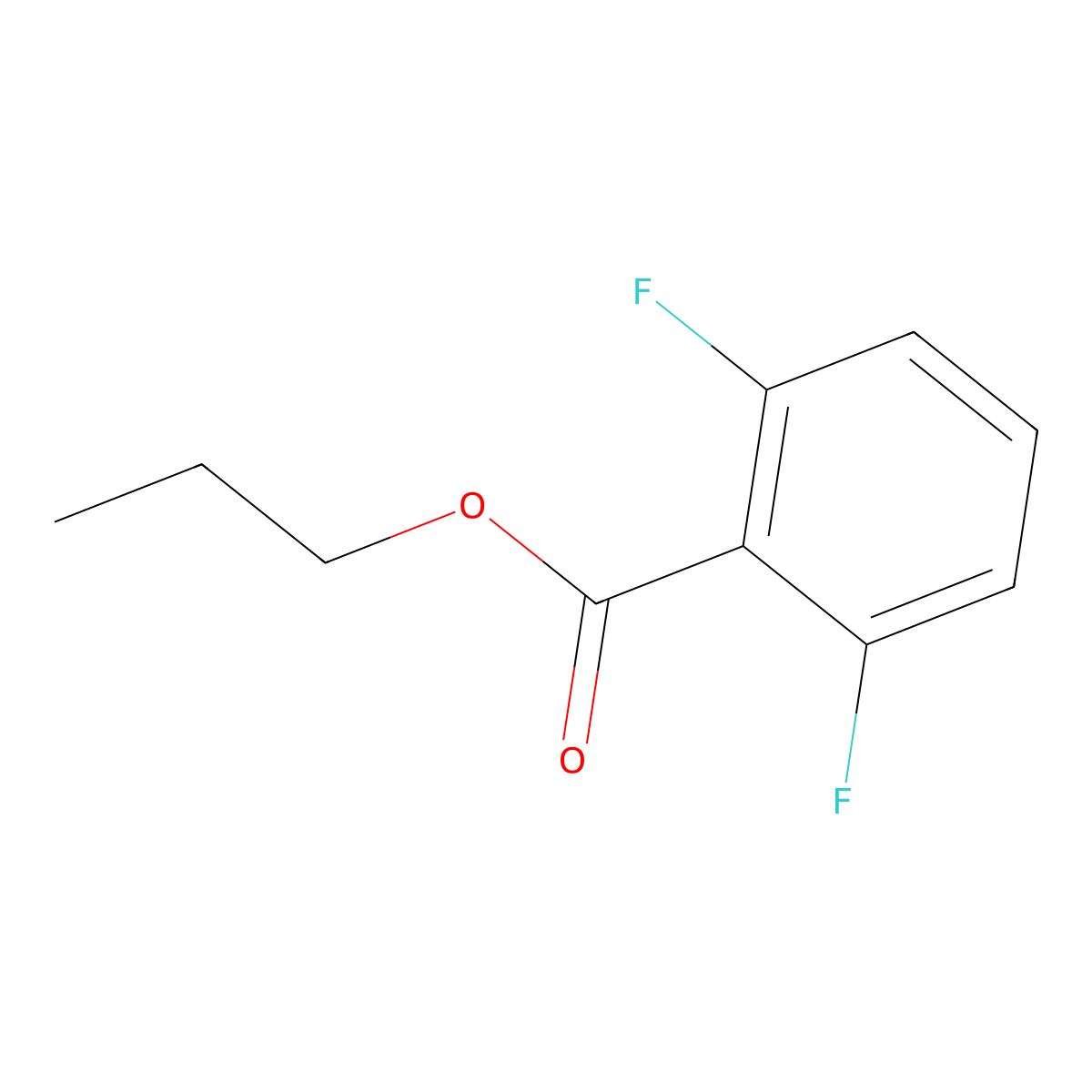 2,6-Difluorobenzoic acid propyl ester molecular structure, CAS 1157016-96-0