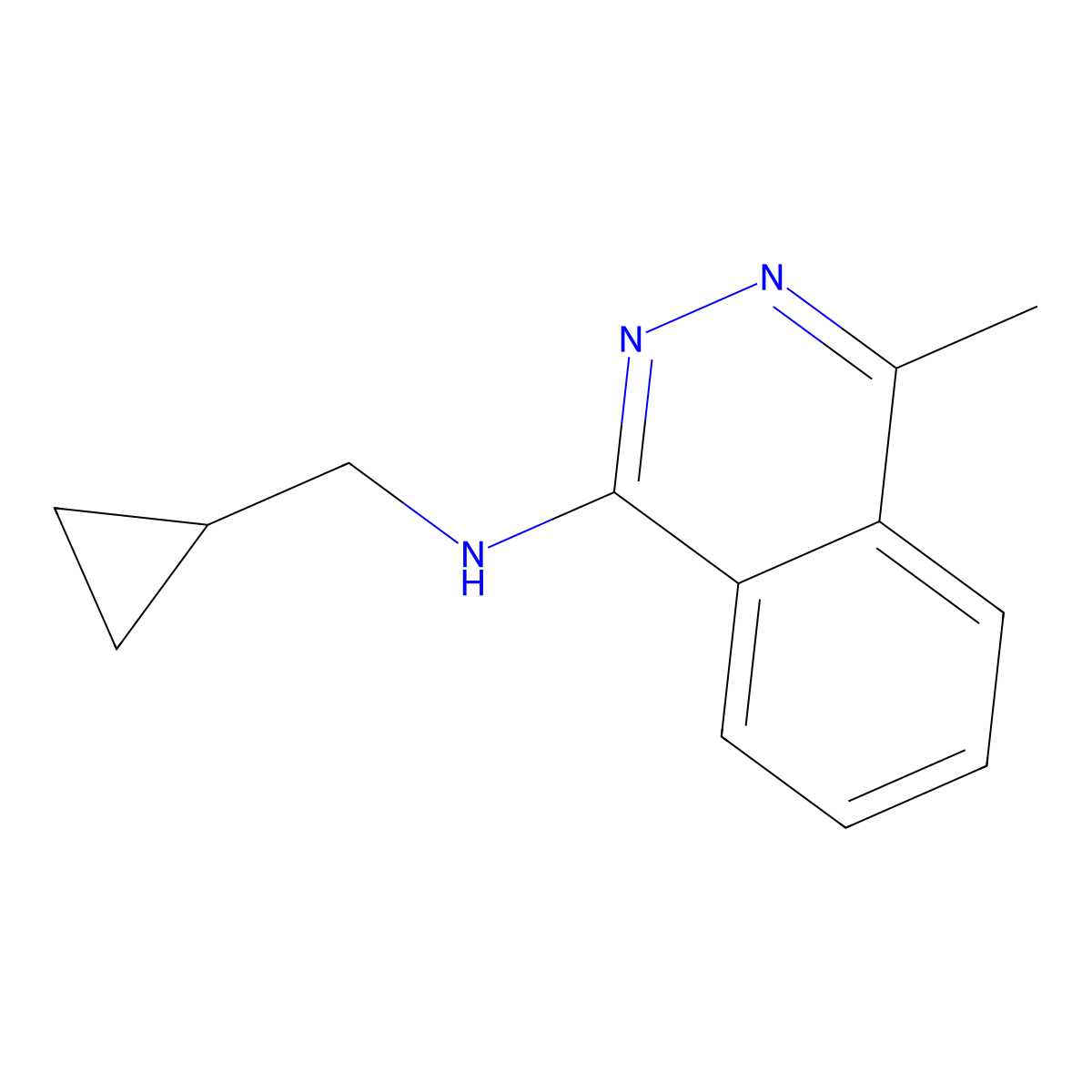 N-(cyclopropylmethyl)-4-methylphthalazin-1-amine molecular structure, CAS 1157020-66-0