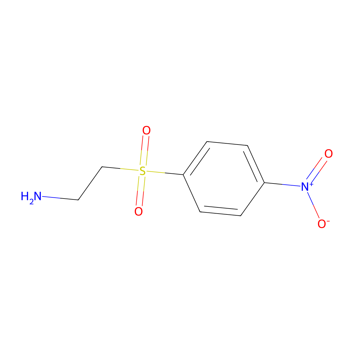 2-(4-Nitrobenzenesulfonyl)ethan-1-amine molecular structure, CAS 1157021-81-2