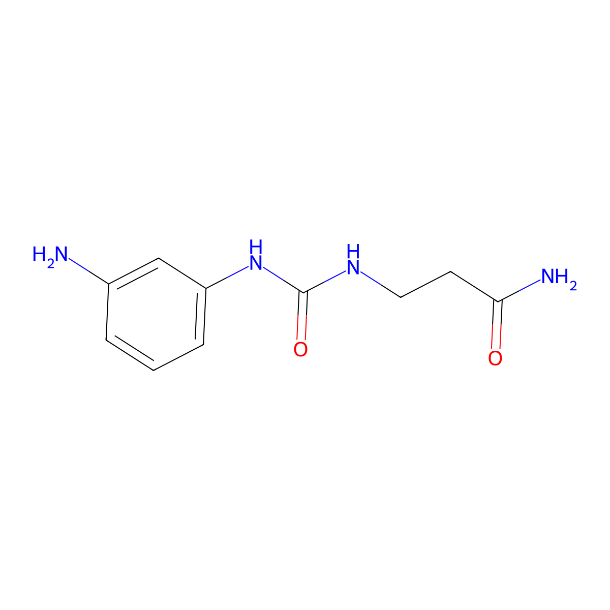 3-{[(3-Aminophenyl)carbamoyl]amino}propanamide molecular structure, CAS 1157041-14-9