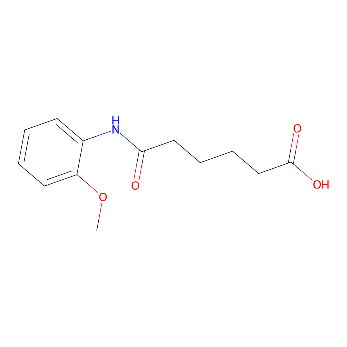5-[(2-Methoxyphenyl)carbamoyl]pentanoic acid molecular structure, CAS 1157041-79-6