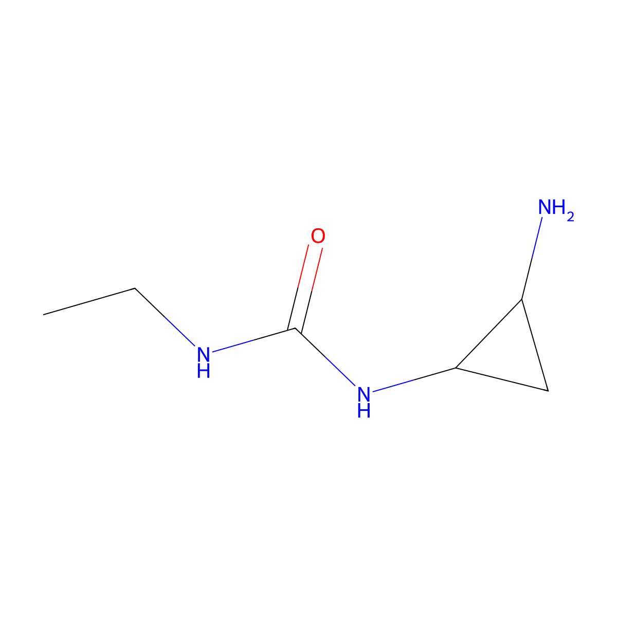 1-(2-Aminocyclopropyl)-3-ethylurea molecular structure, CAS 1157042-97-1
