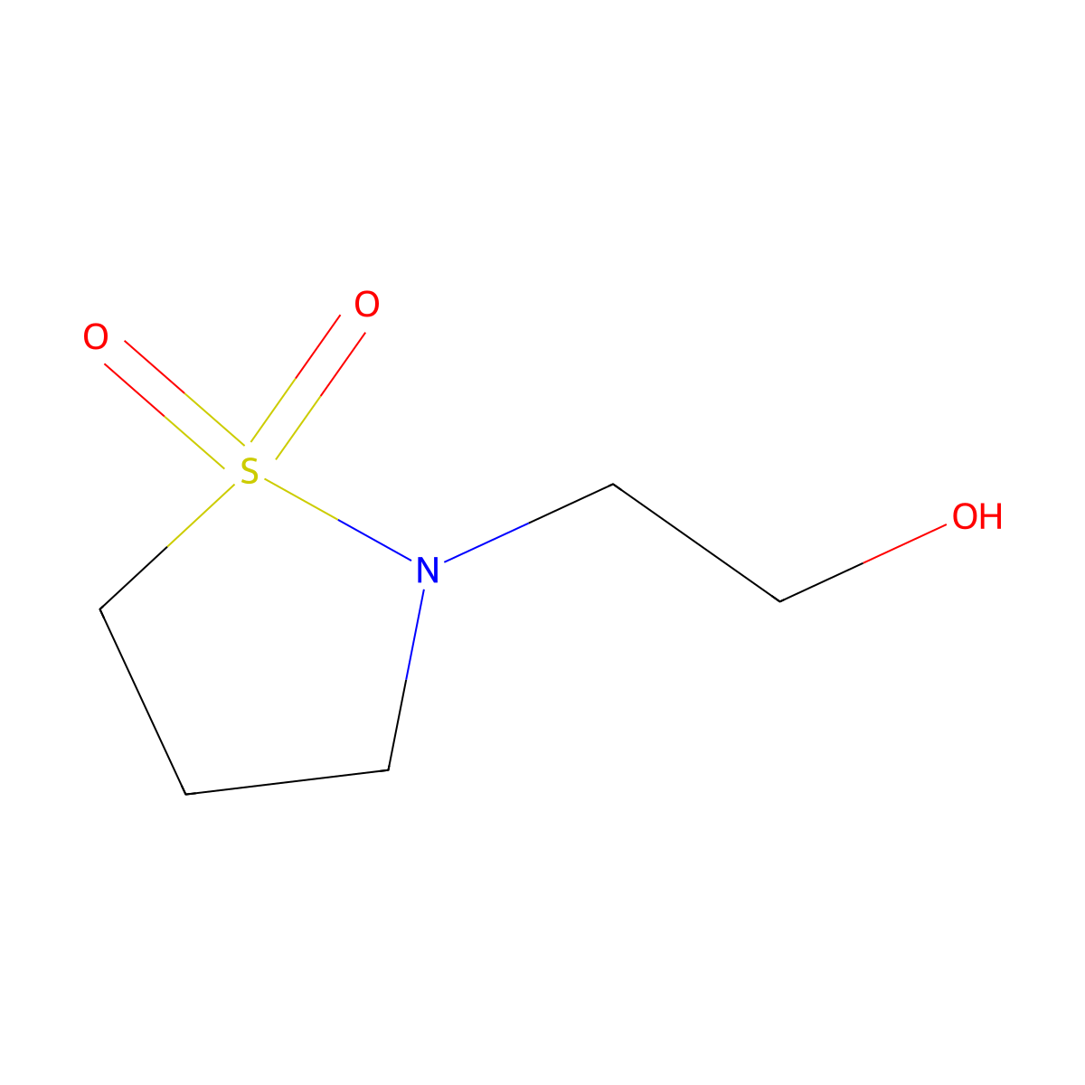 2-Isothiazolidineethanol, 1,1-dioxide molecular structure, CAS 1157045-79-8