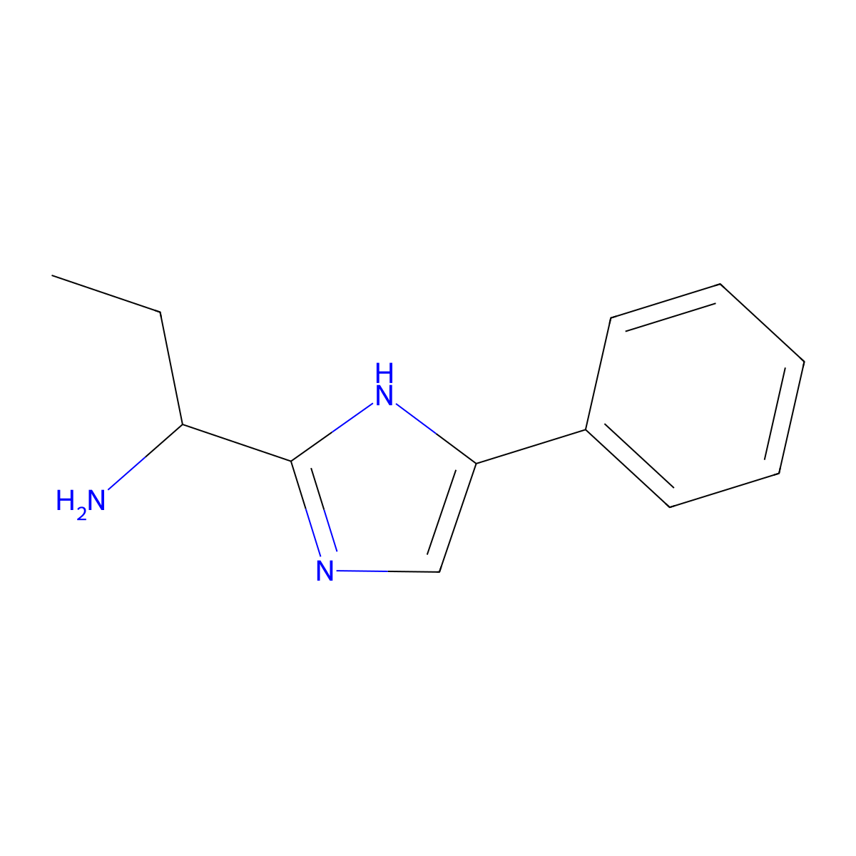 1-(4-phenyl-1H-imidazol-2-yl)propan-1-amine molecular structure, CAS 1157056-08-0