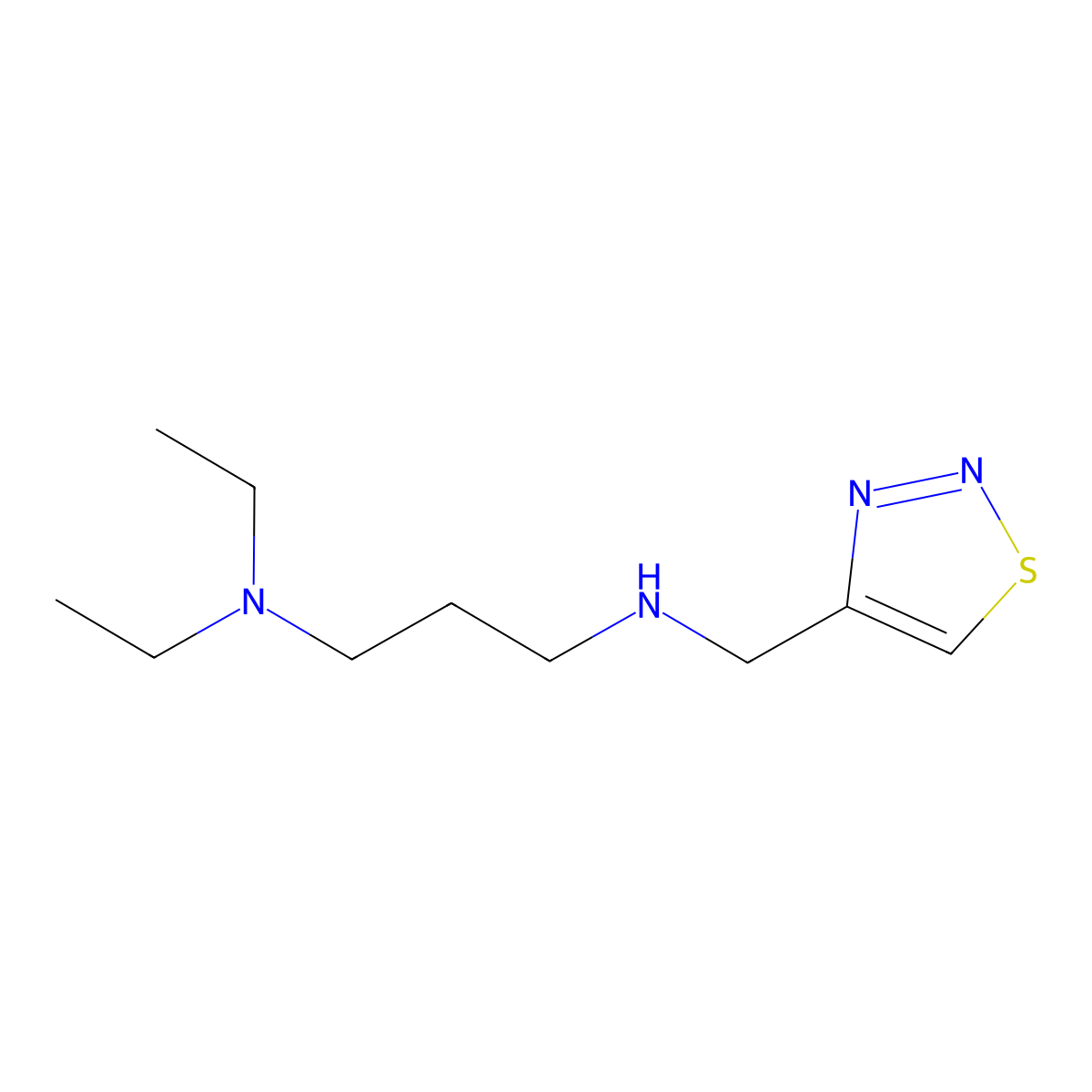 [3-(Diethylamino)propyl][(1,2,3-thiadiazol-4-yl)methyl]amine molecular structure, CAS 1157062-47-9