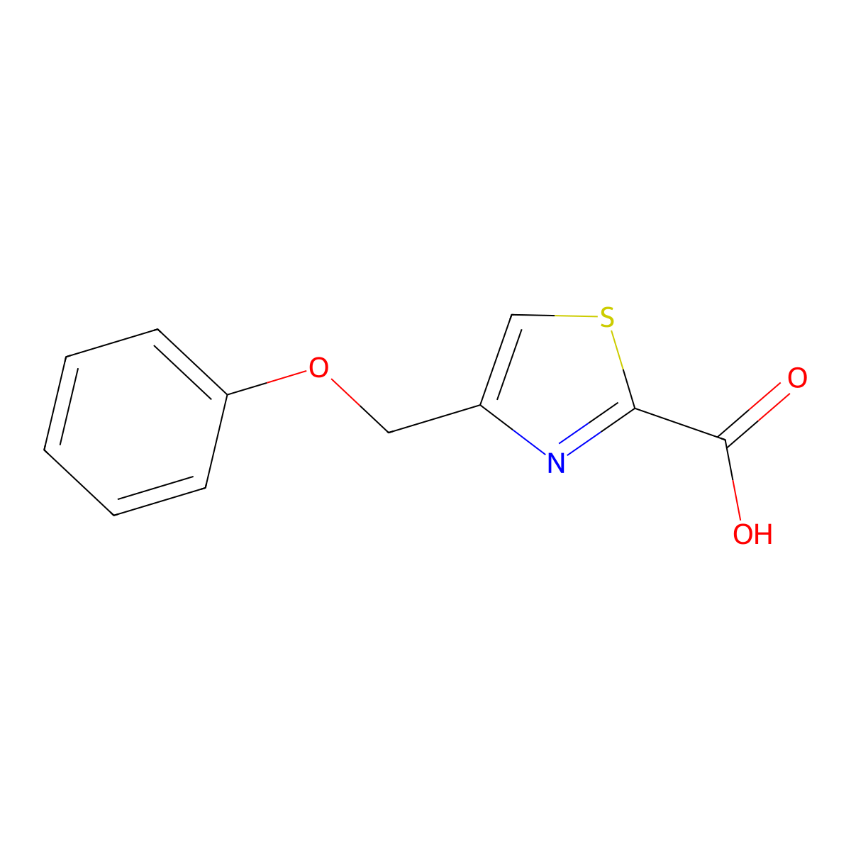 4-(Phenoxymethyl)thiazole-2-carboxylic acid molecular structure, CAS 1157062-52-6