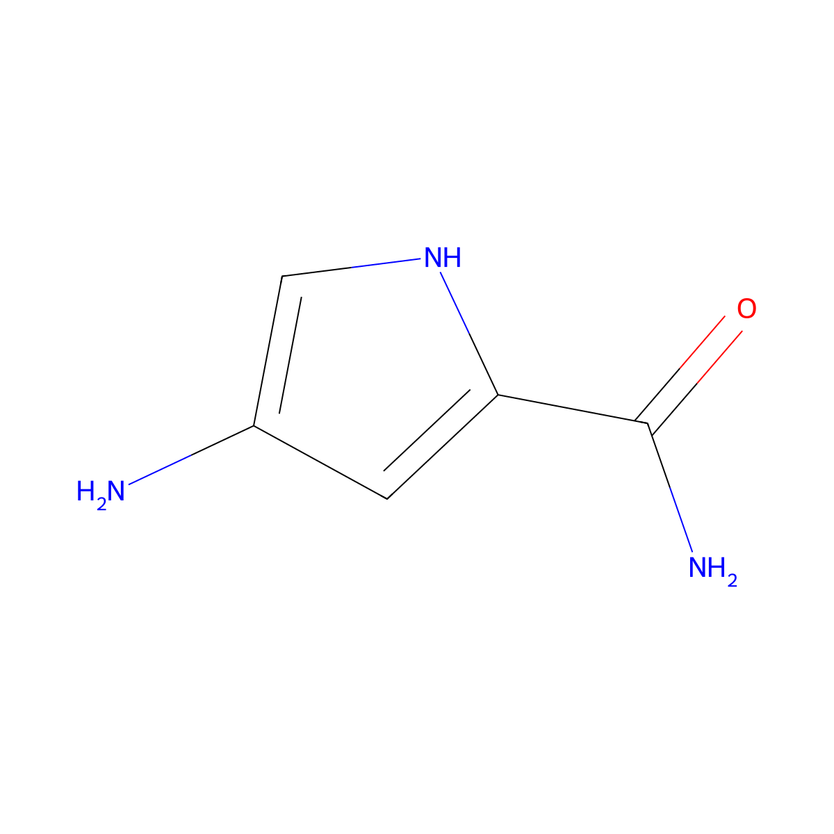 4-amino-1H-pyrrole-2-carboxamide molecular structure, CAS 1157070-98-8
