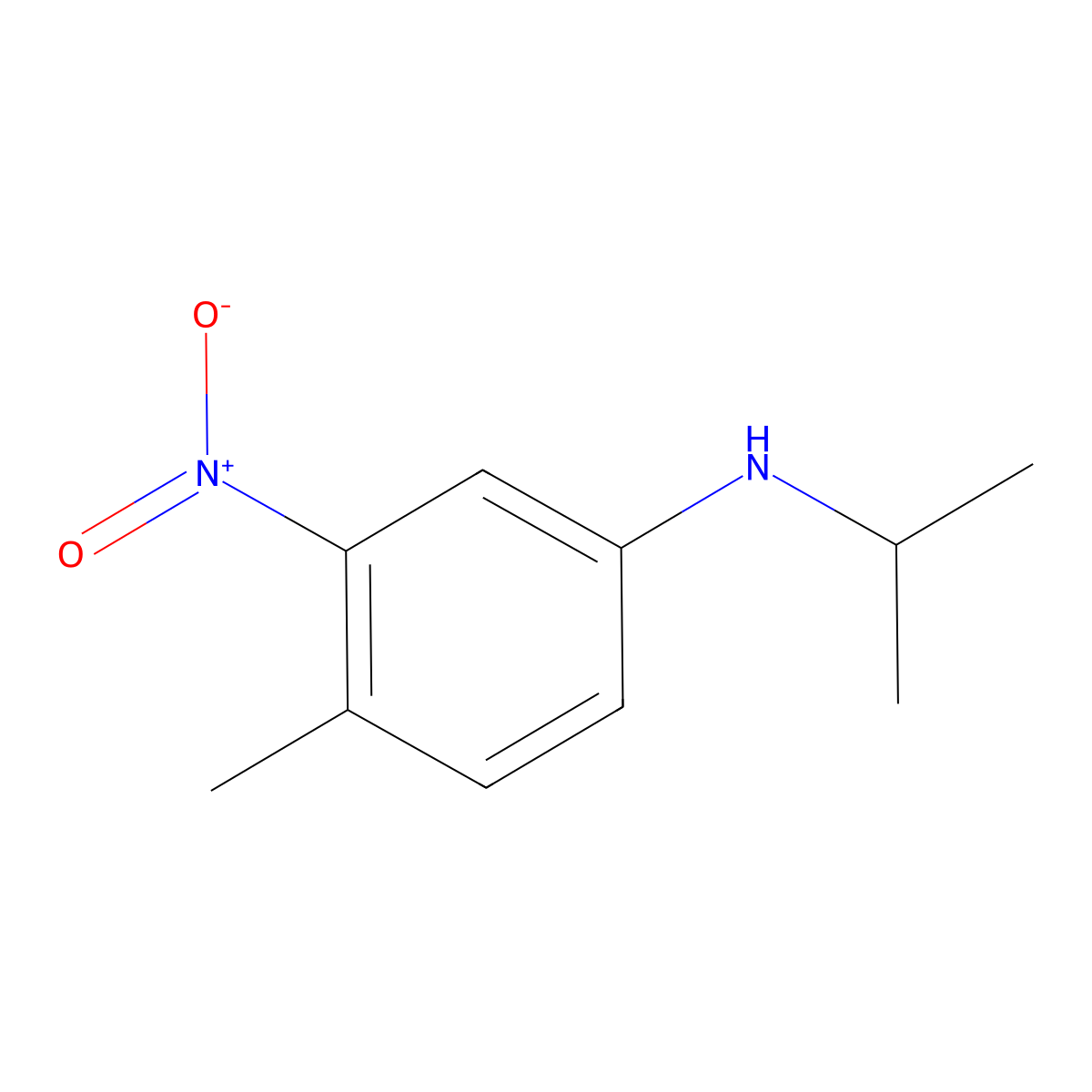 Isopropyl-(4-methyl-3-nitro-phenyl)-amine molecular structure, CAS 1157071-50-5