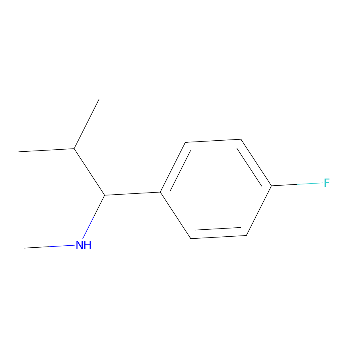 [1-(4-Fluorophenyl)-2-methylpropyl](methyl)amine molecular structure, CAS 1157105-87-7