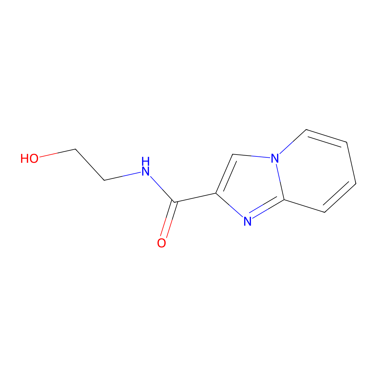N-(2-Hydroxyethyl)imidazo[1,2-a]pyridine-2-carboxamide molecular structure, CAS 1157107-85-1