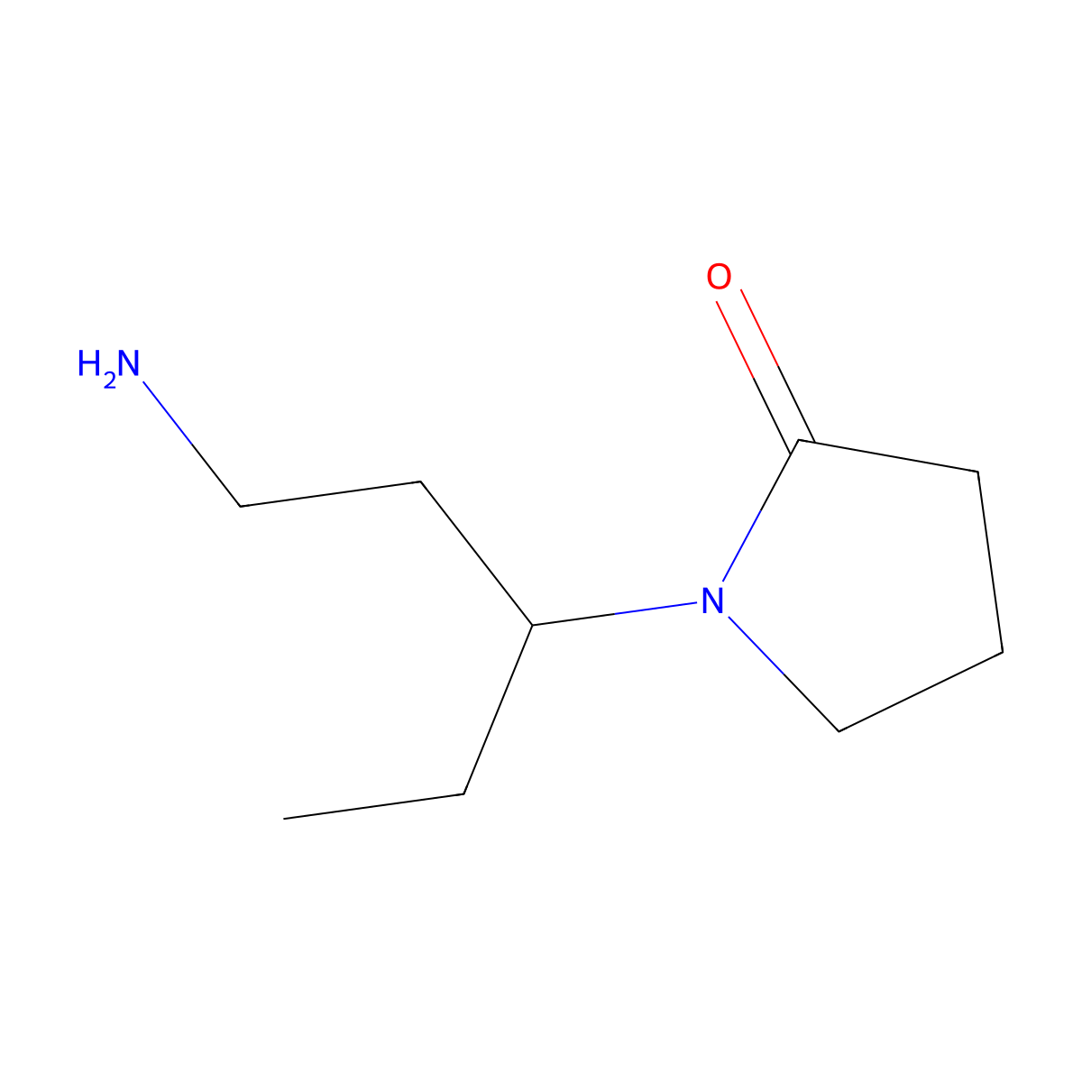 1-(1-Aminopentan-3-yl)pyrrolidin-2-one molecular structure, CAS 1157111-71-1