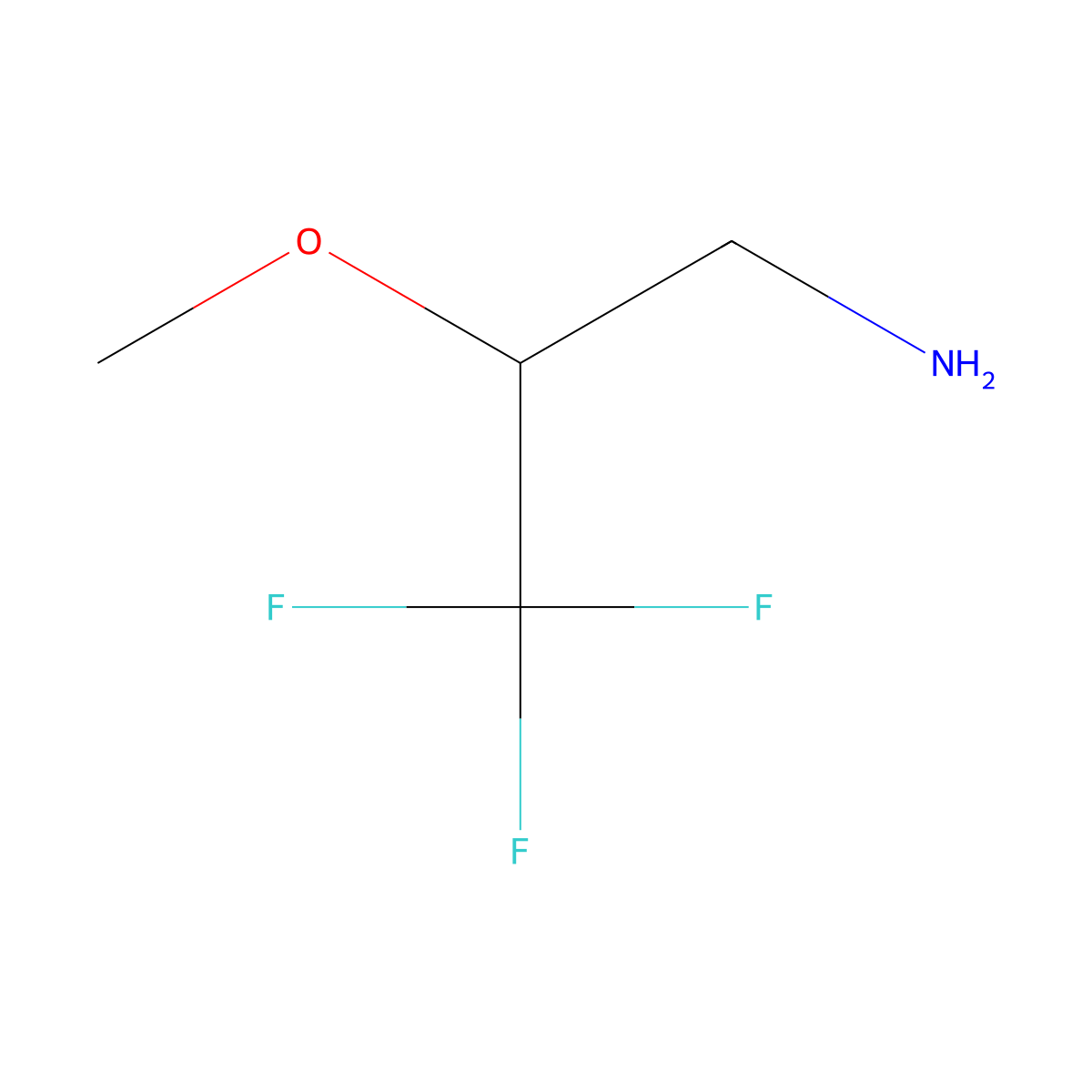 3,3,3-Trifluoro-2-methoxypropan-1-amine molecular structure, CAS 1157122-11-6