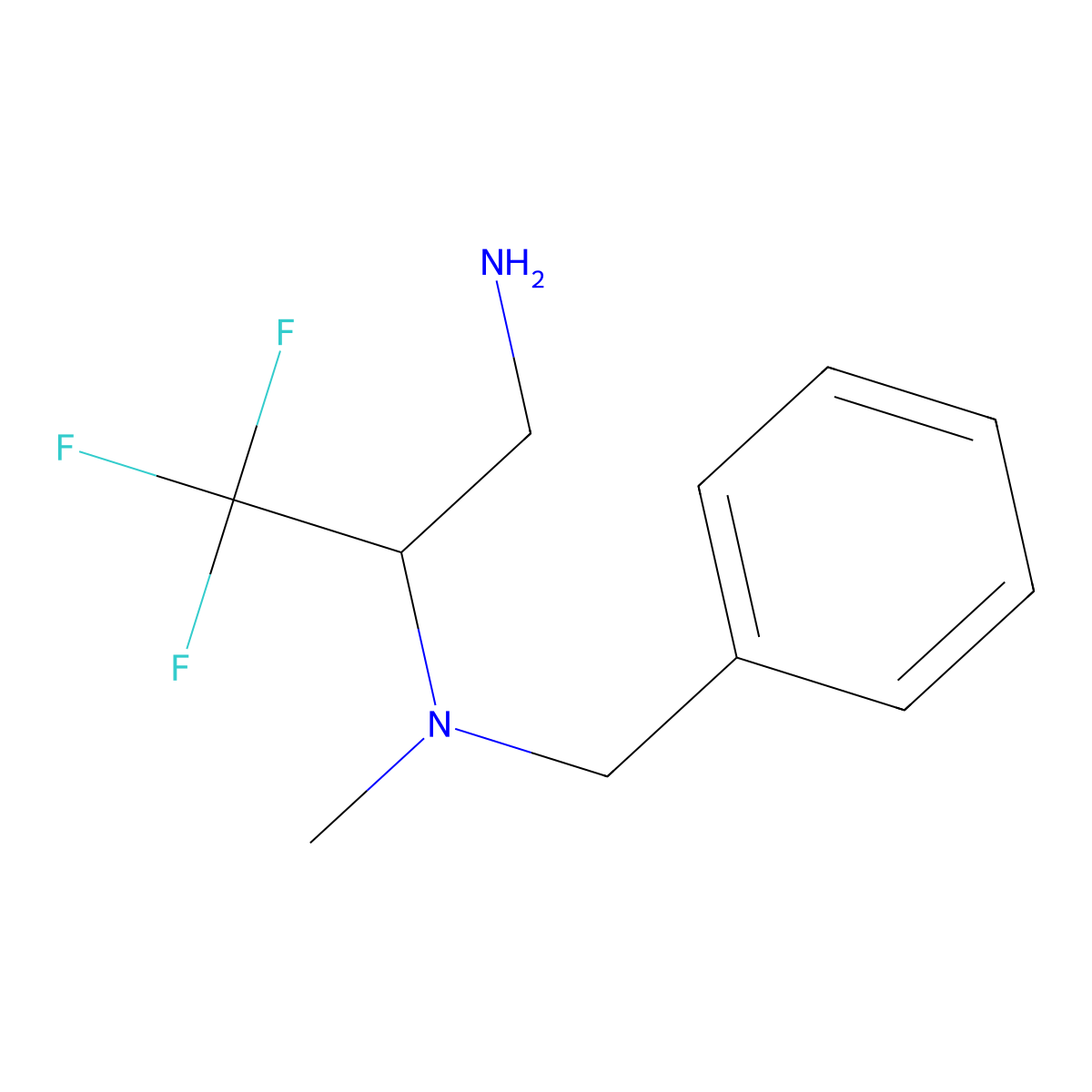 (3-Amino-1,1,1-trifluoropropan-2-yl)(benzyl)methylamine molecular structure, CAS 1157124-28-1