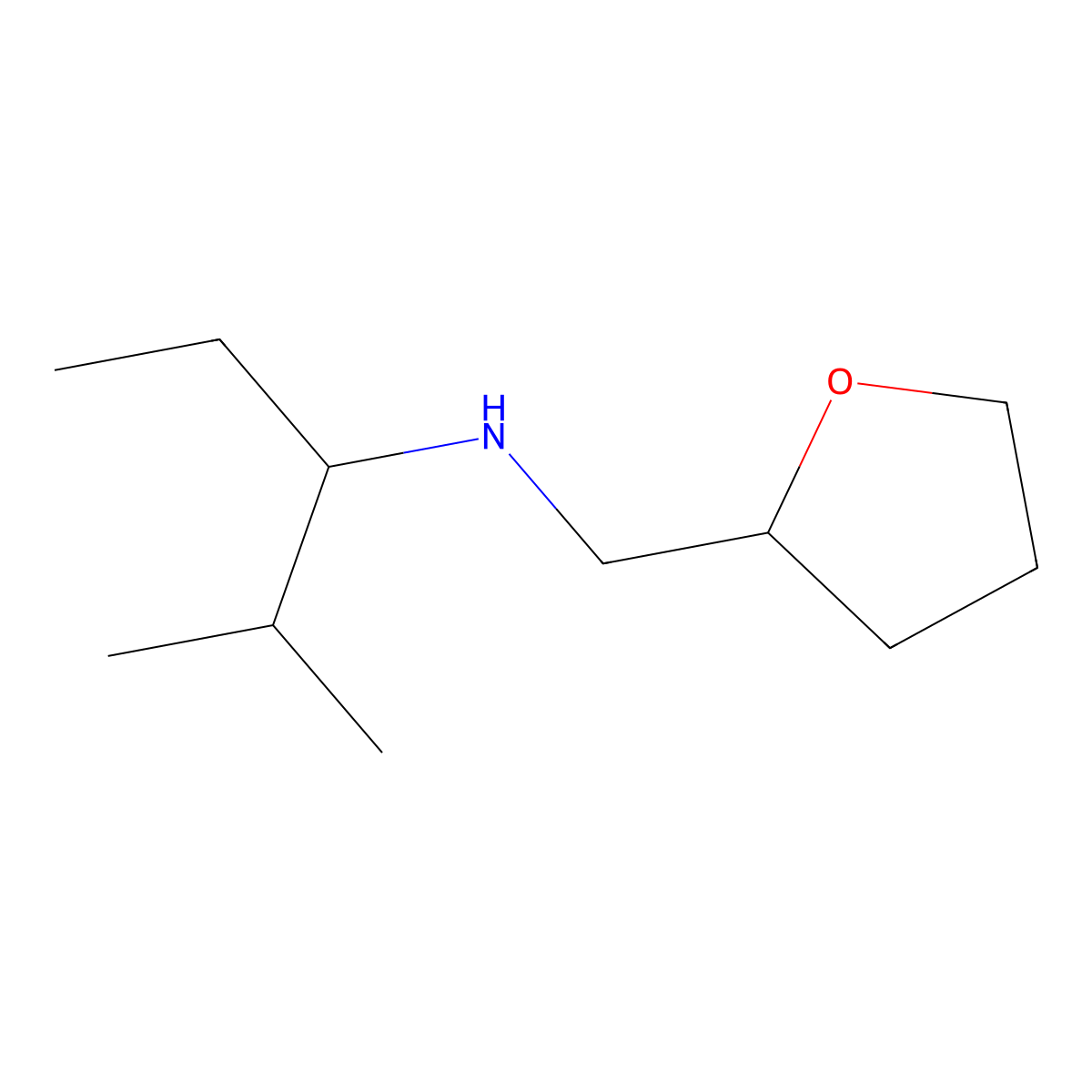 (2-Methylpentan-3-yl)[(oxolan-2-yl)methyl]amine molecular structure, CAS 1157129-09-3
