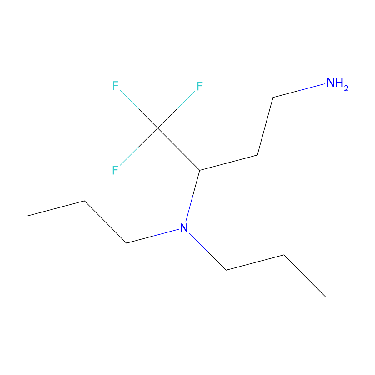 (4-Amino-1,1,1-trifluorobutan-2-yl)dipropylamine molecular structure, CAS 1157129-73-1