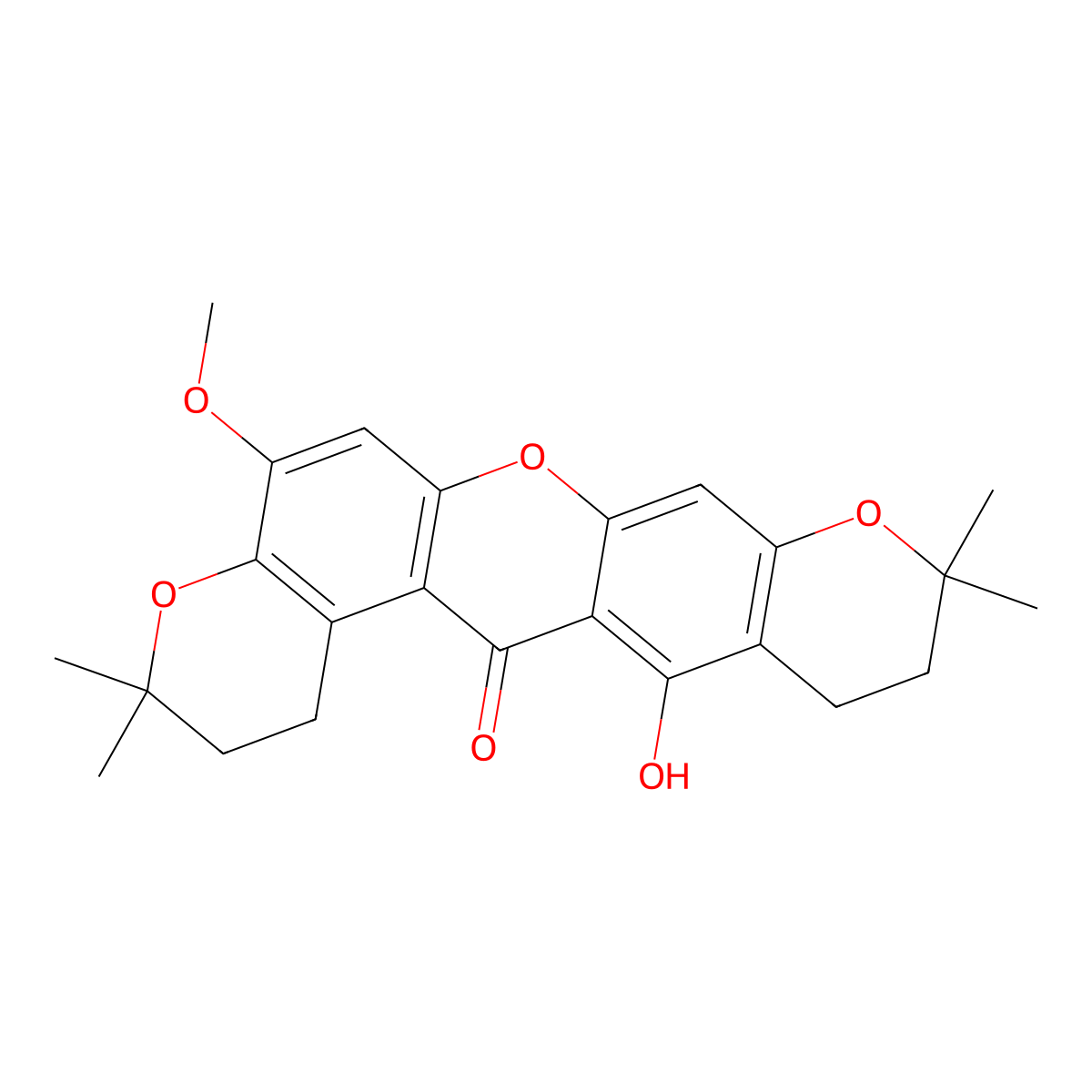 6-Methoxy-bispyranoxanthone molecular structure, CAS 115713-10-5
