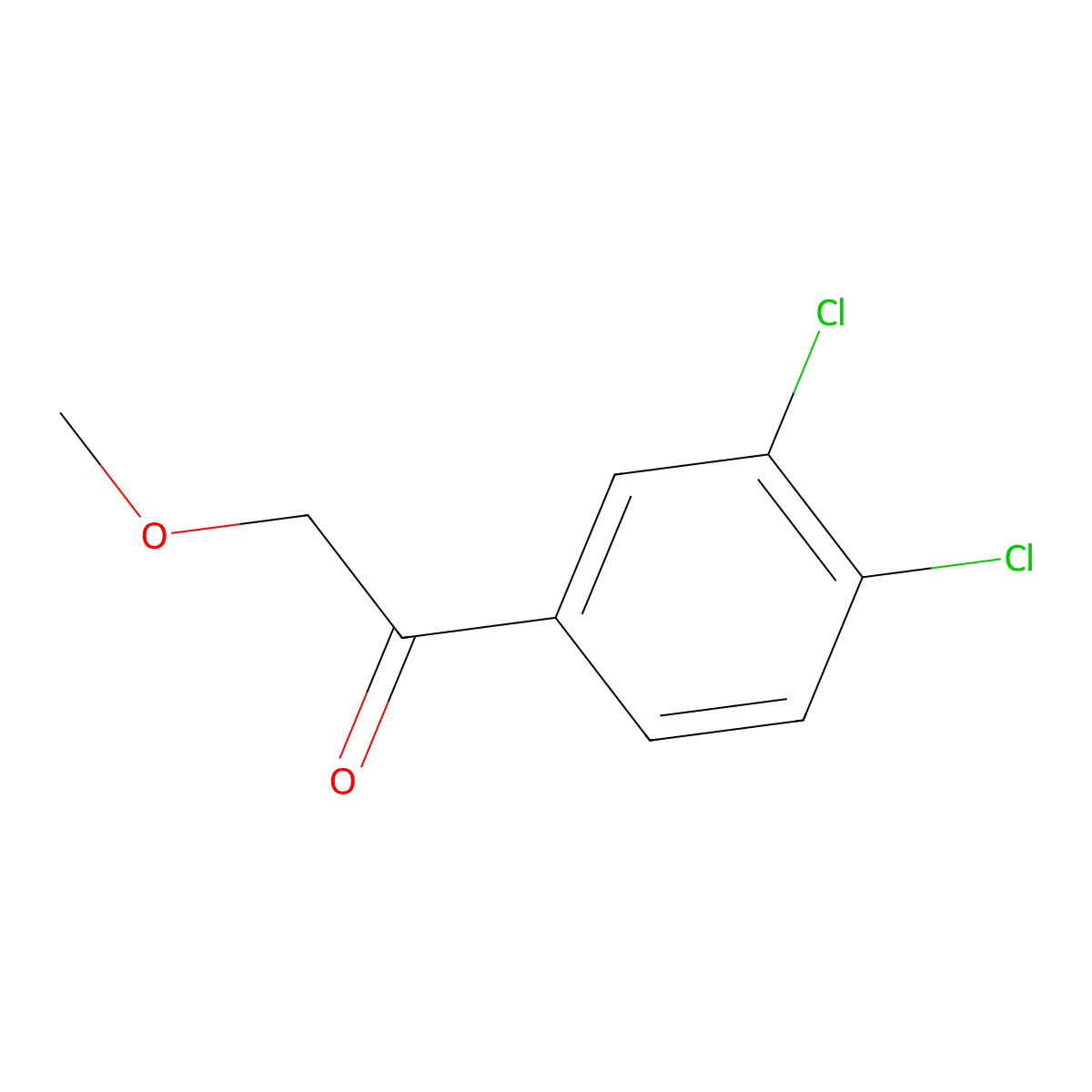 1-(3,4-Dichlorophenyl)-2-methoxyethanone molecular structure, CAS 1157136-30-5