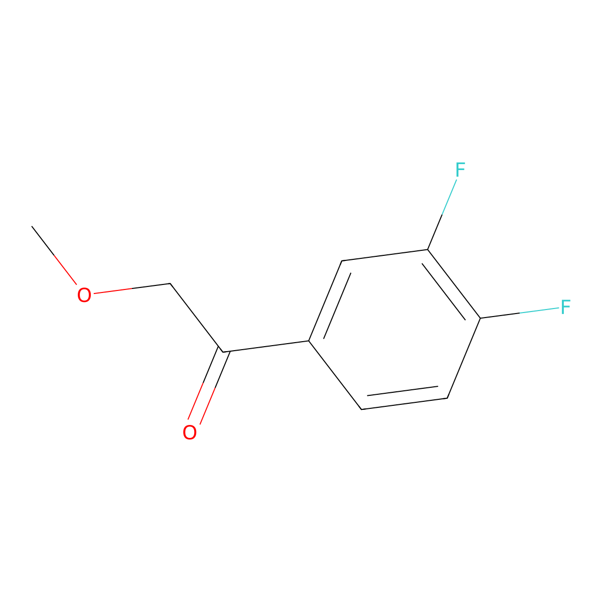 1-(3,4-Difluorophenyl)-2-methoxyethan-1-one molecular structure, CAS 1157136-76-9