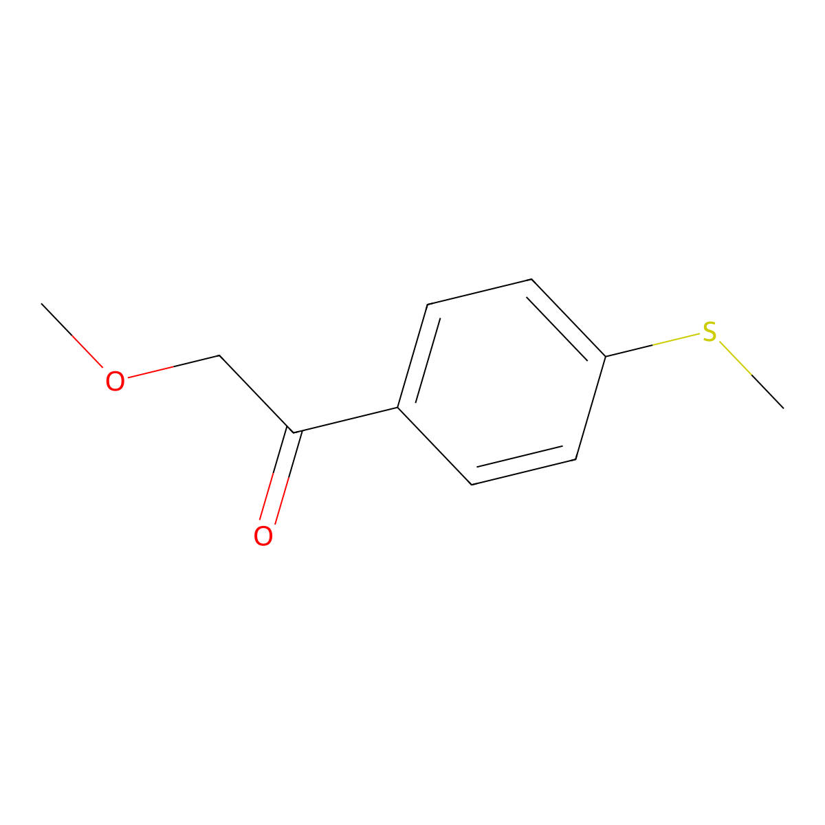 2-Methoxy-1-[4-(methylthio)phenyl]ethanone molecular structure, CAS 1157137-01-3