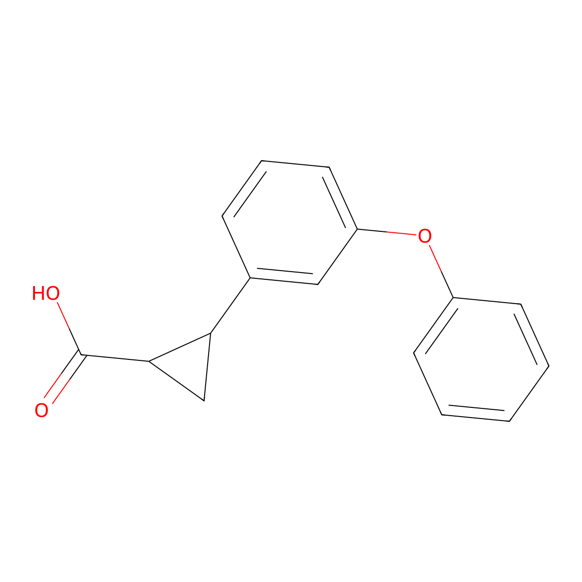 2-(3-Phenoxyphenyl)cyclopropane-1-carboxylic acid molecular structure, CAS 1157138-68-5
