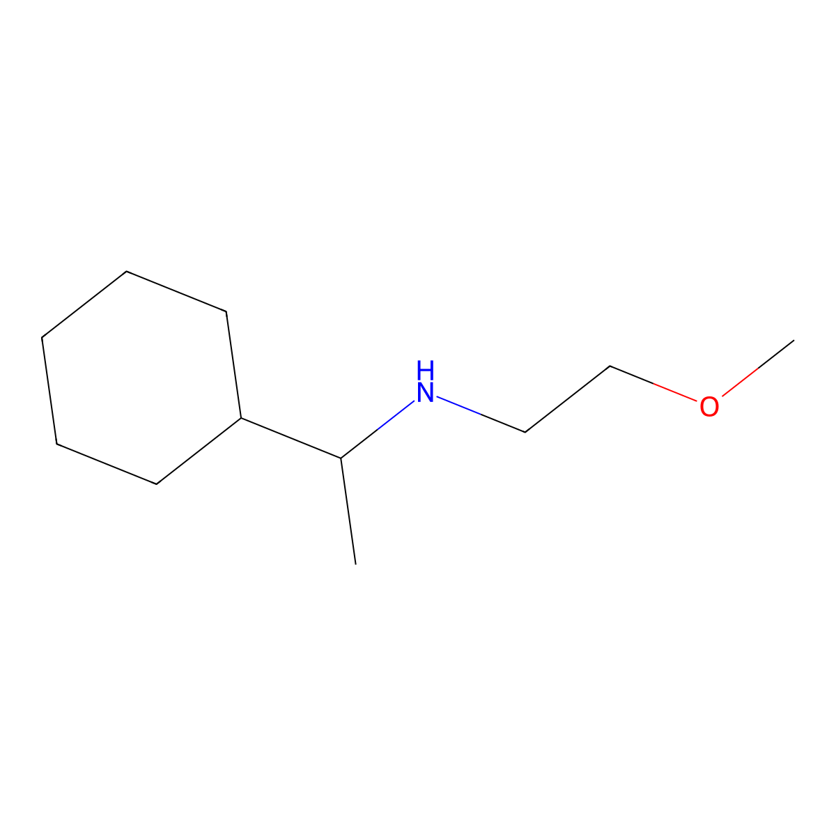 (1-Cyclohexylethyl)(2-methoxyethyl)amine molecular structure, CAS 1157144-43-8