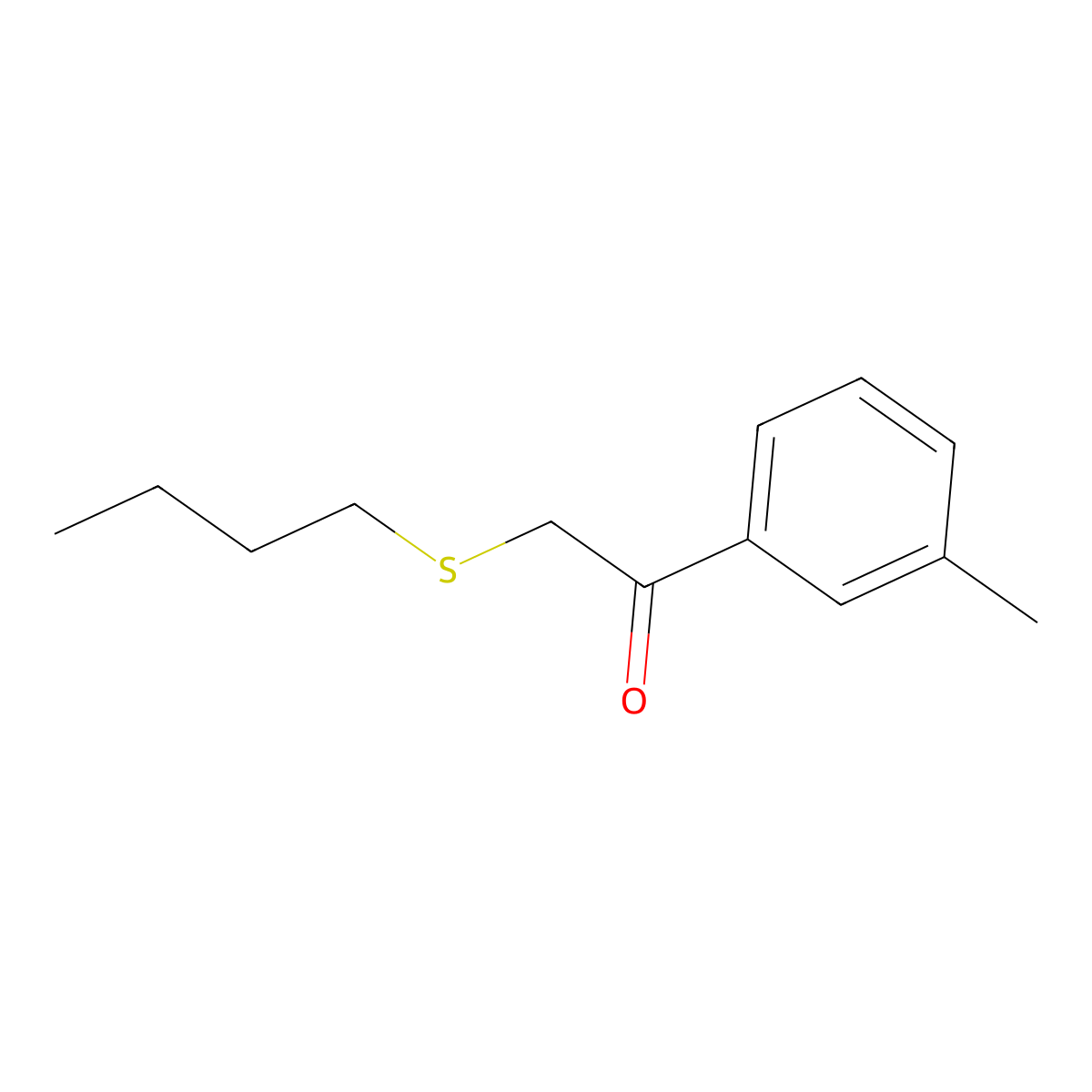 2-(Butylthio)-1-(m-tolyl)ethan-1-one molecular structure, CAS 1157151-10-4