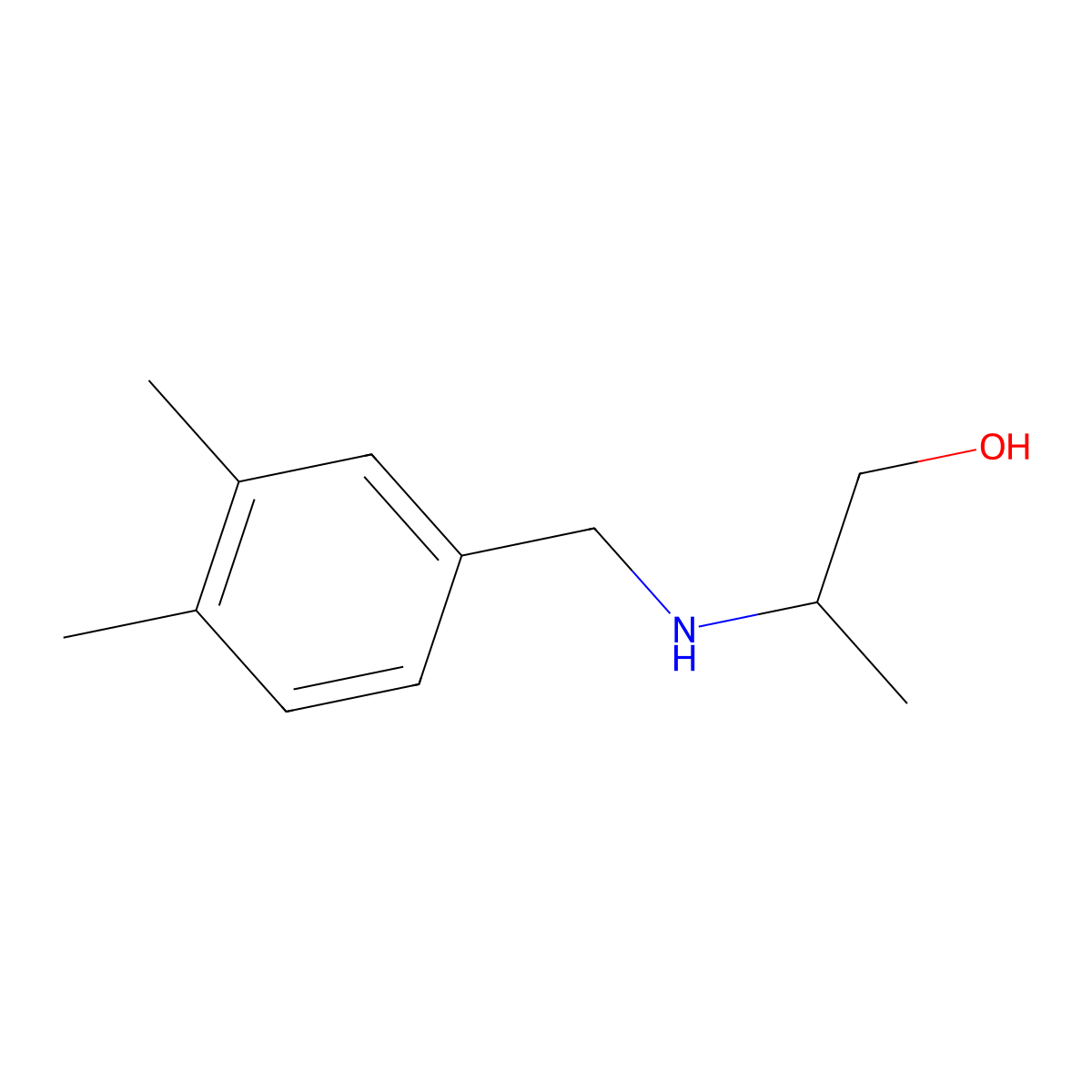 2-{[(3,4-Dimethylphenyl)methyl]amino}propan-1-ol molecular structure, CAS 1157165-84-8