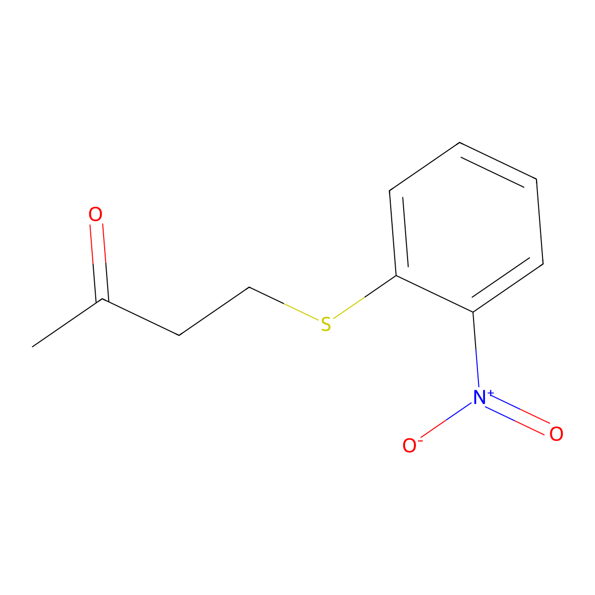 4-((2-Nitrophenyl)thio)butan-2-one molecular structure, CAS 1157187-23-9