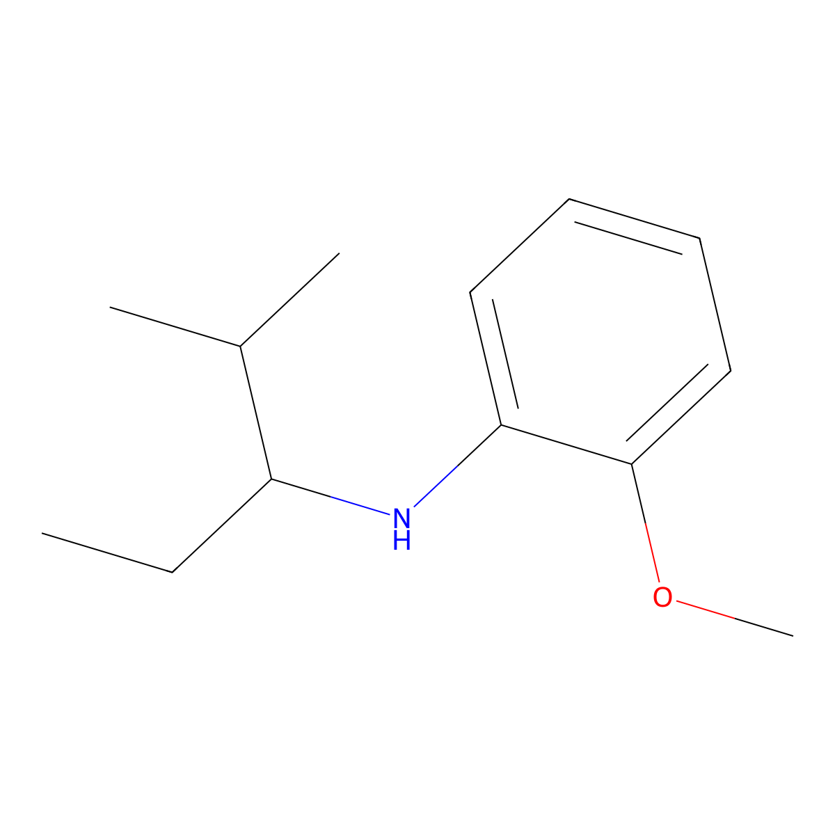 2-methoxy-N-(2-methylpentan-3-yl)aniline molecular structure, CAS 1157213-79-0