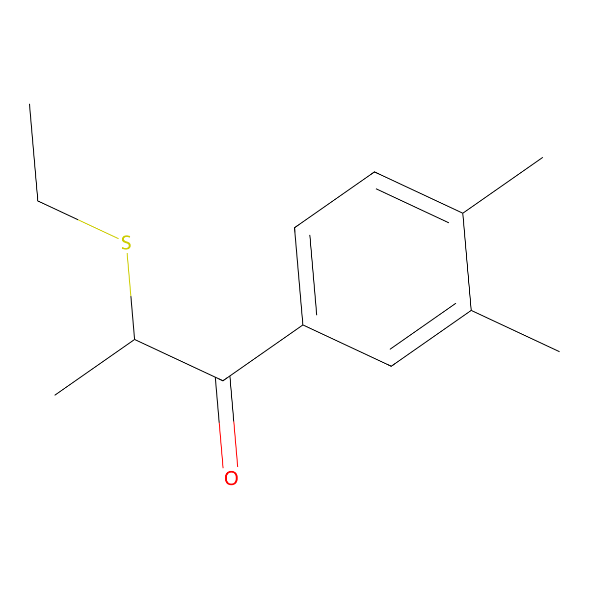 1-(3,4-Dimethylphenyl)-2-(ethylsulfanyl)propan-1-one molecular structure, CAS 1157221-63-0
