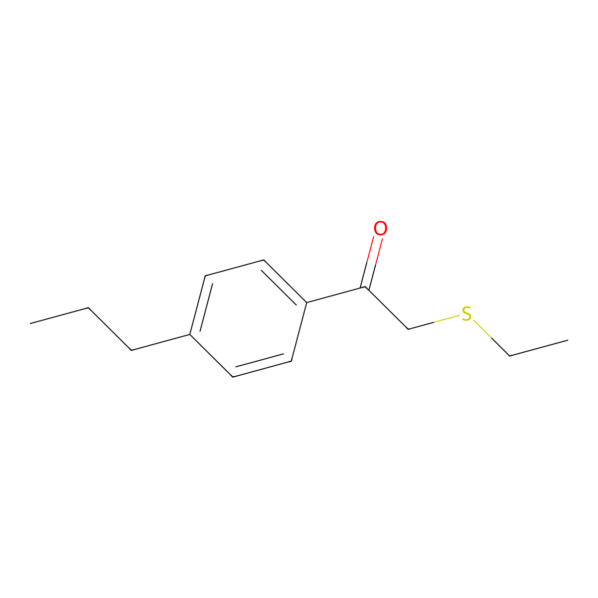 2-(Ethylthio)-1-(4-propylphenyl)ethan-1-one molecular structure, CAS 1157221-67-4