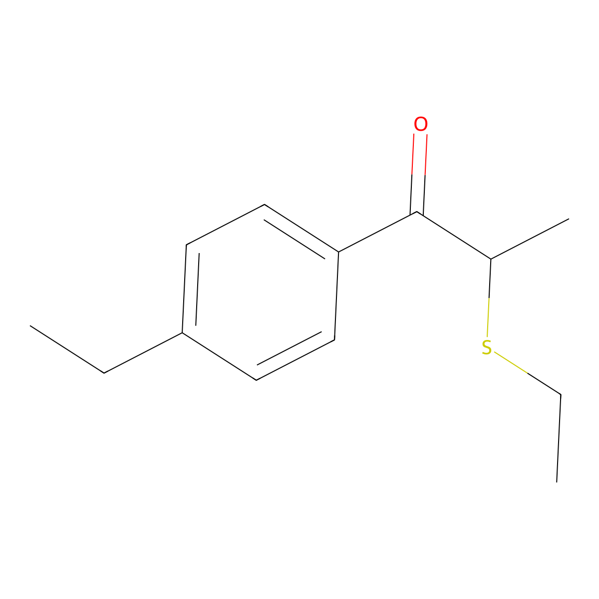 1-(4-Ethylphenyl)-2-(ethylsulfanyl)propan-1-one molecular structure, CAS 1157221-70-9