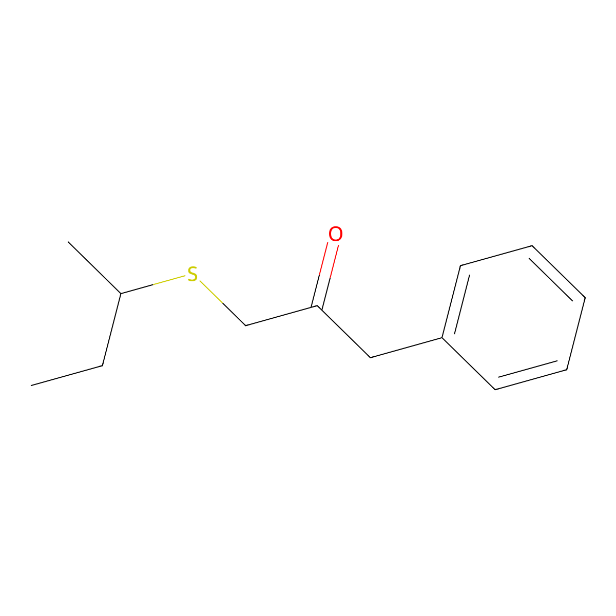 1-(Sec-butylthio)-3-phenylpropan-2-one molecular structure, CAS 1157222-08-6