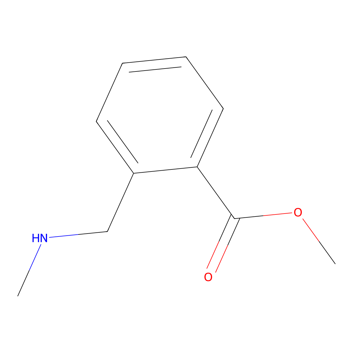 Methyl 2-[(methylamino)methyl]benzoate molecular structure, CAS 1157237-86-9