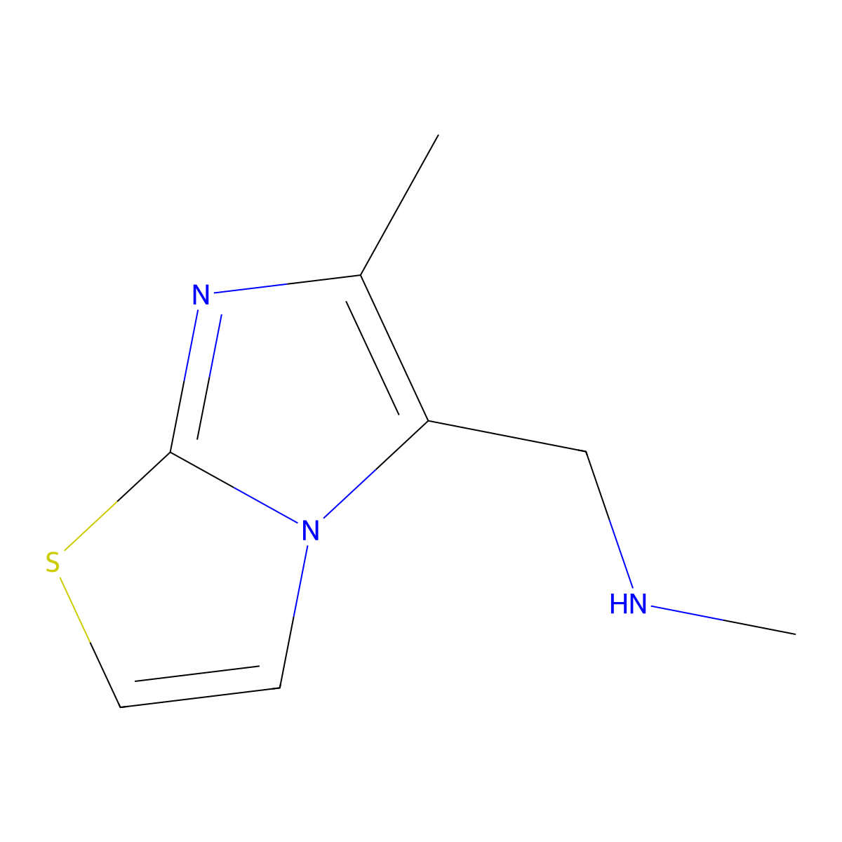 Methyl({6-methylimidazo[2,1-b][1,3]thiazol-5-yl}methyl)amine molecular structure, CAS 1157238-16-8