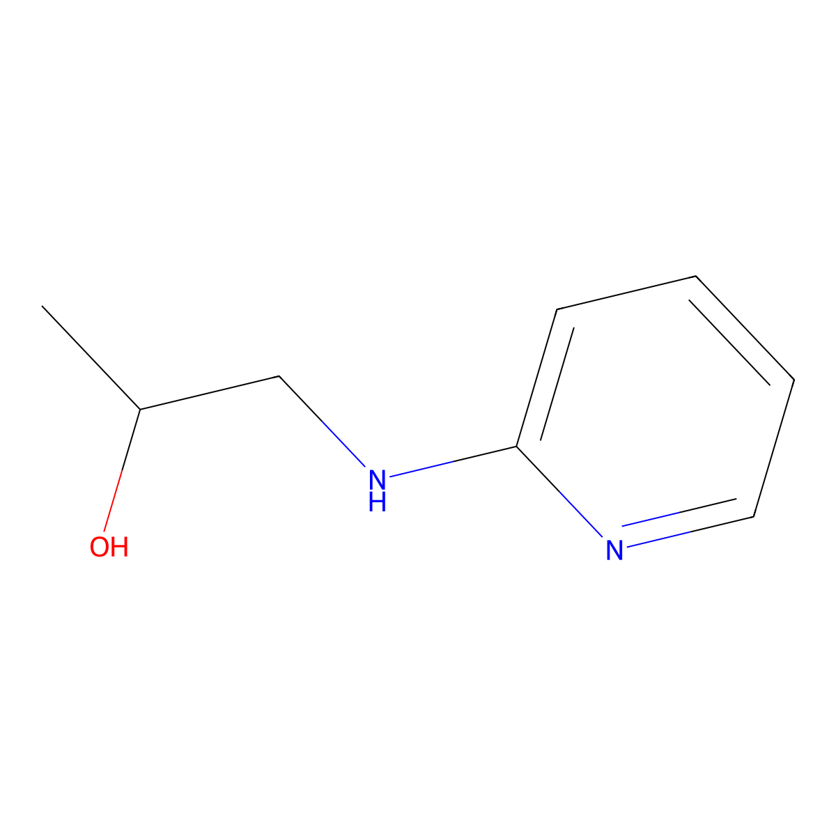 1-(Pyridin-2-ylamino)propan-2-ol molecular structure, CAS 115724-61-3