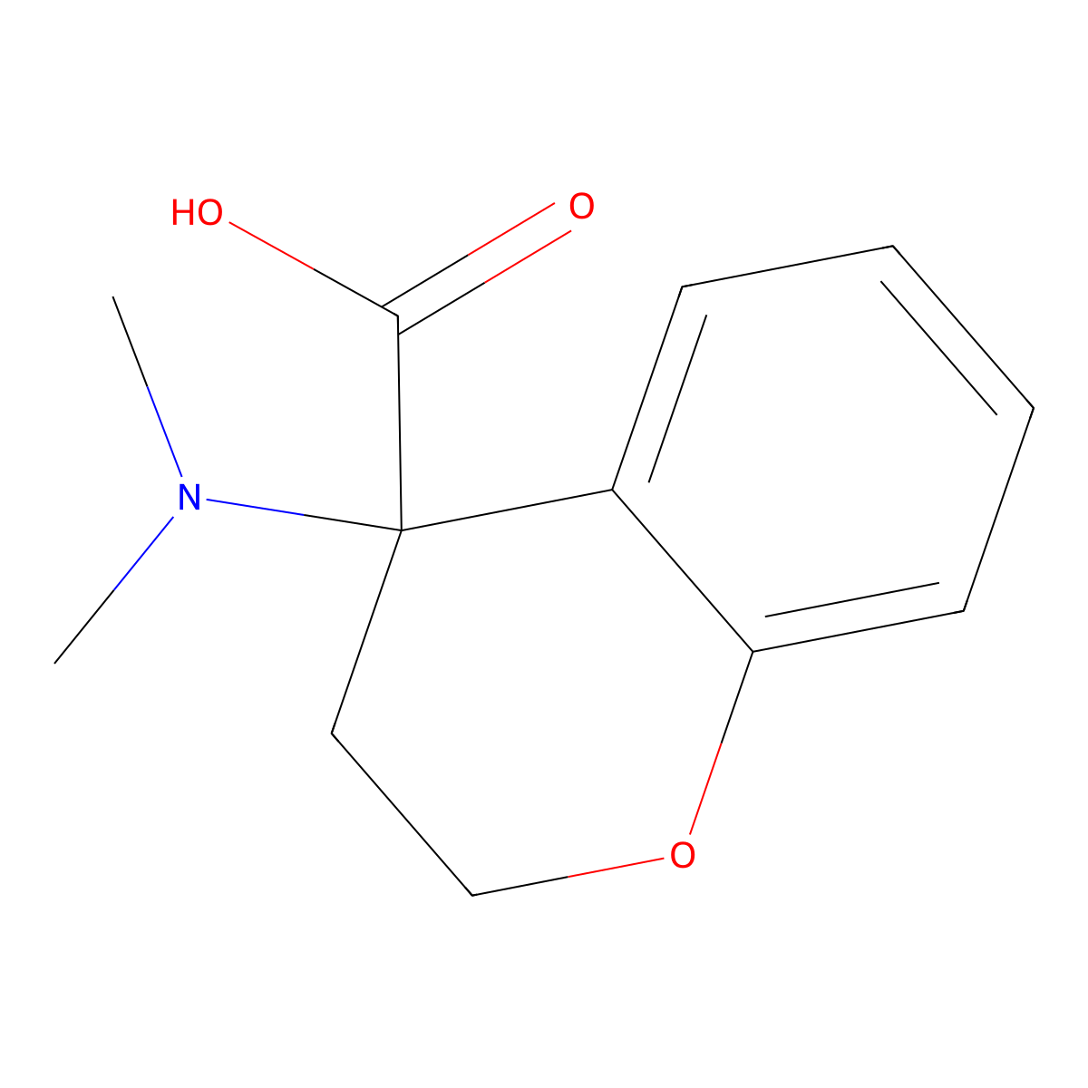 4-(Dimethylamino)chromane-4-carboxylic acid molecular structure, CAS 1157265-18-3