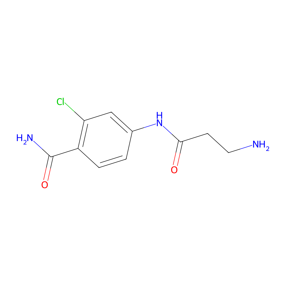 4-(3-Aminopropanamido)-2-chlorobenzamide molecular structure, CAS 1157269-33-4
