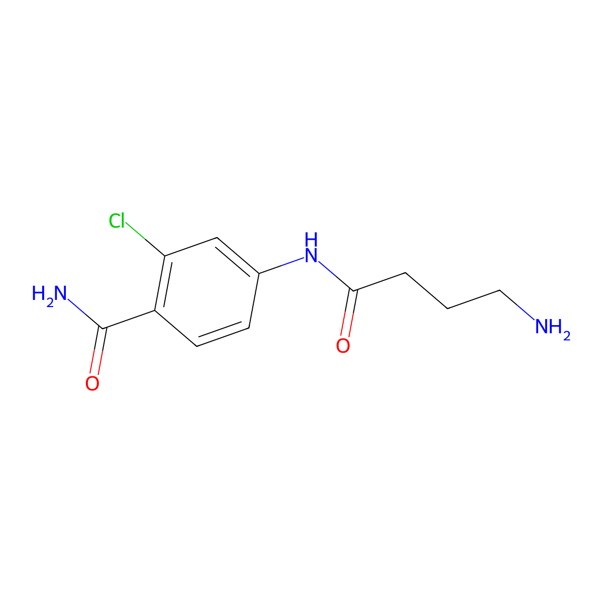 4-(4-Aminobutanamido)-2-chlorobenzamide molecular structure, CAS 1157282-27-3