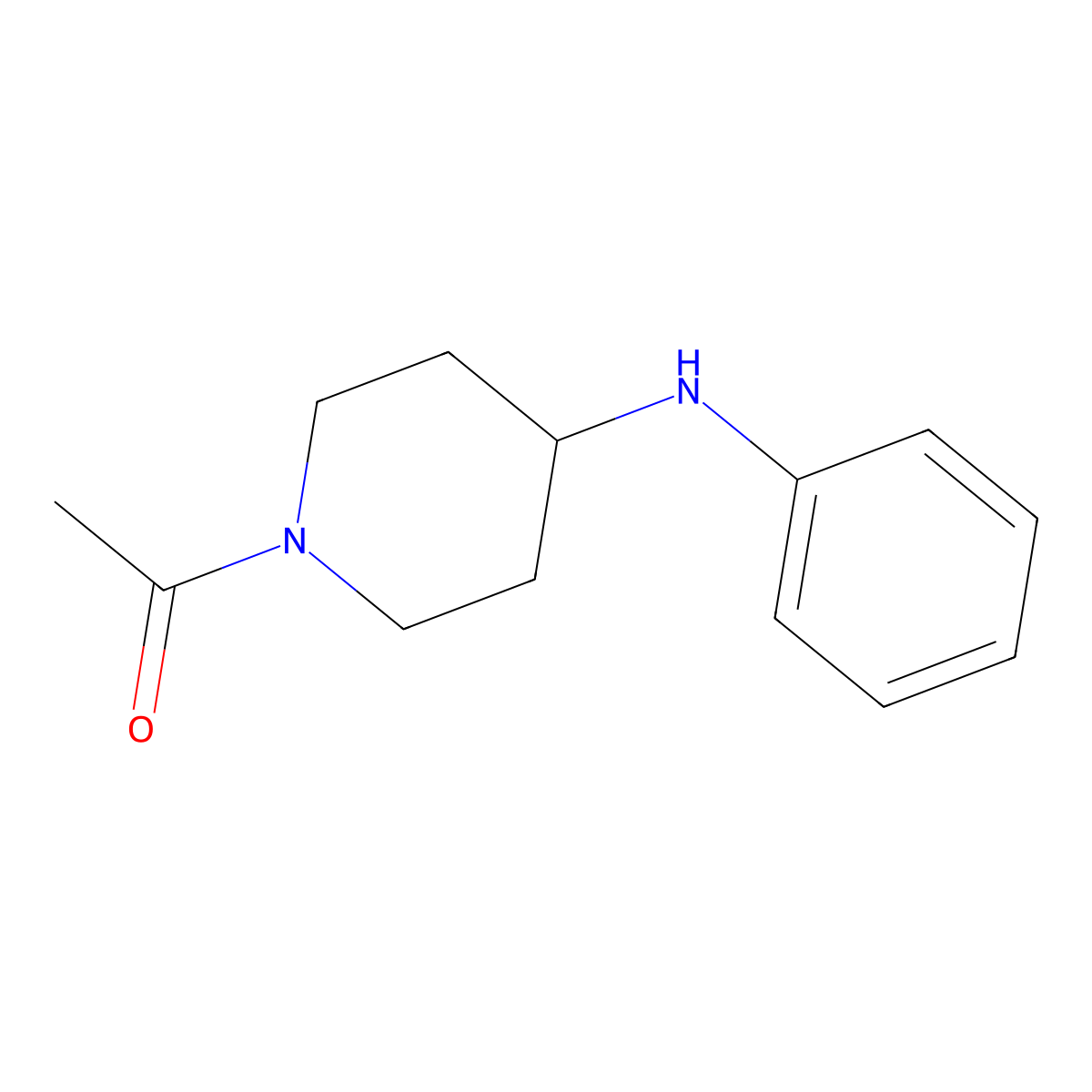 1-[4-(Phenylamino)piperidin-1-yl]ethan-1-one molecular structure, CAS 1157294-82-0