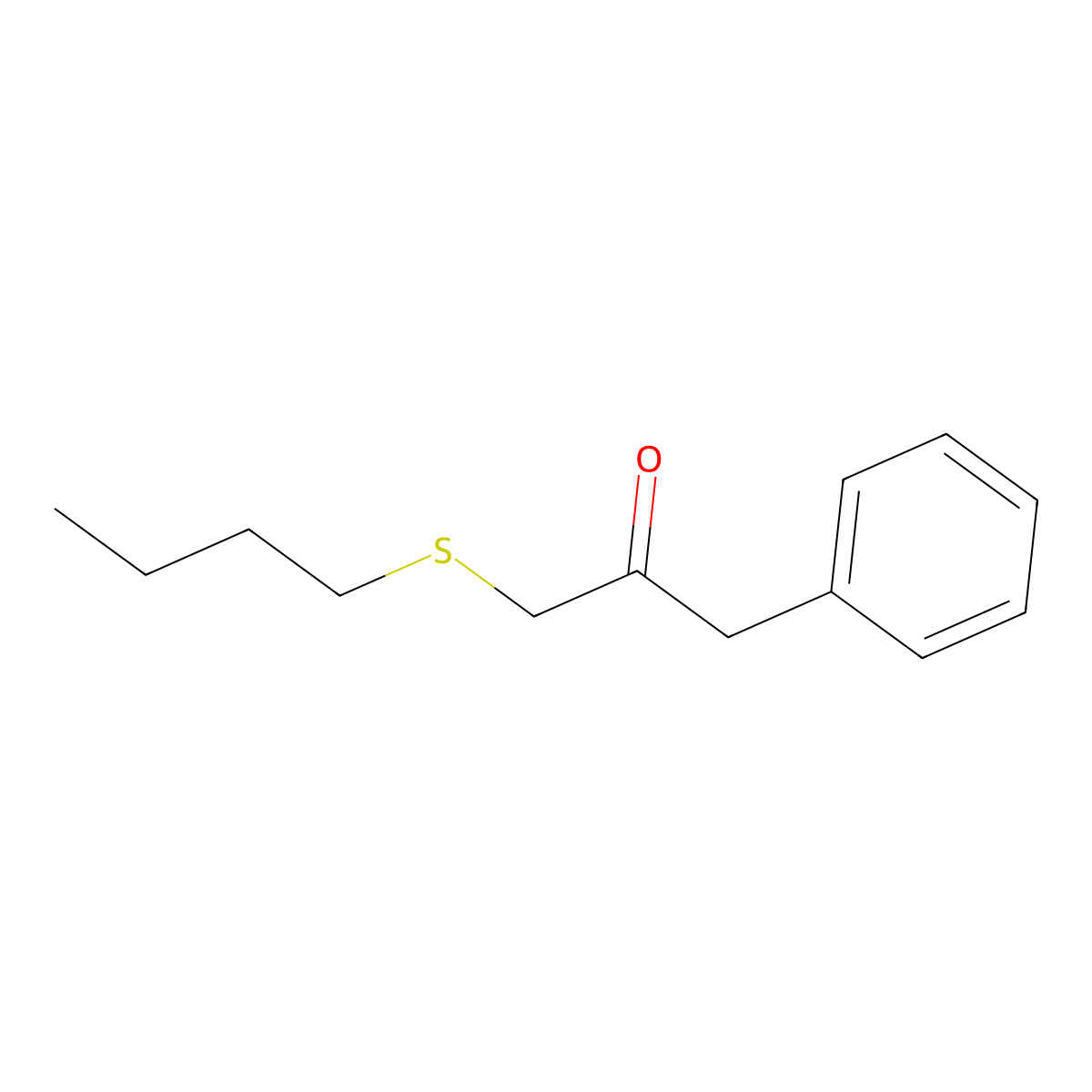 1-(Butylthio)-3-phenylpropan-2-one molecular structure, CAS 1157305-70-8