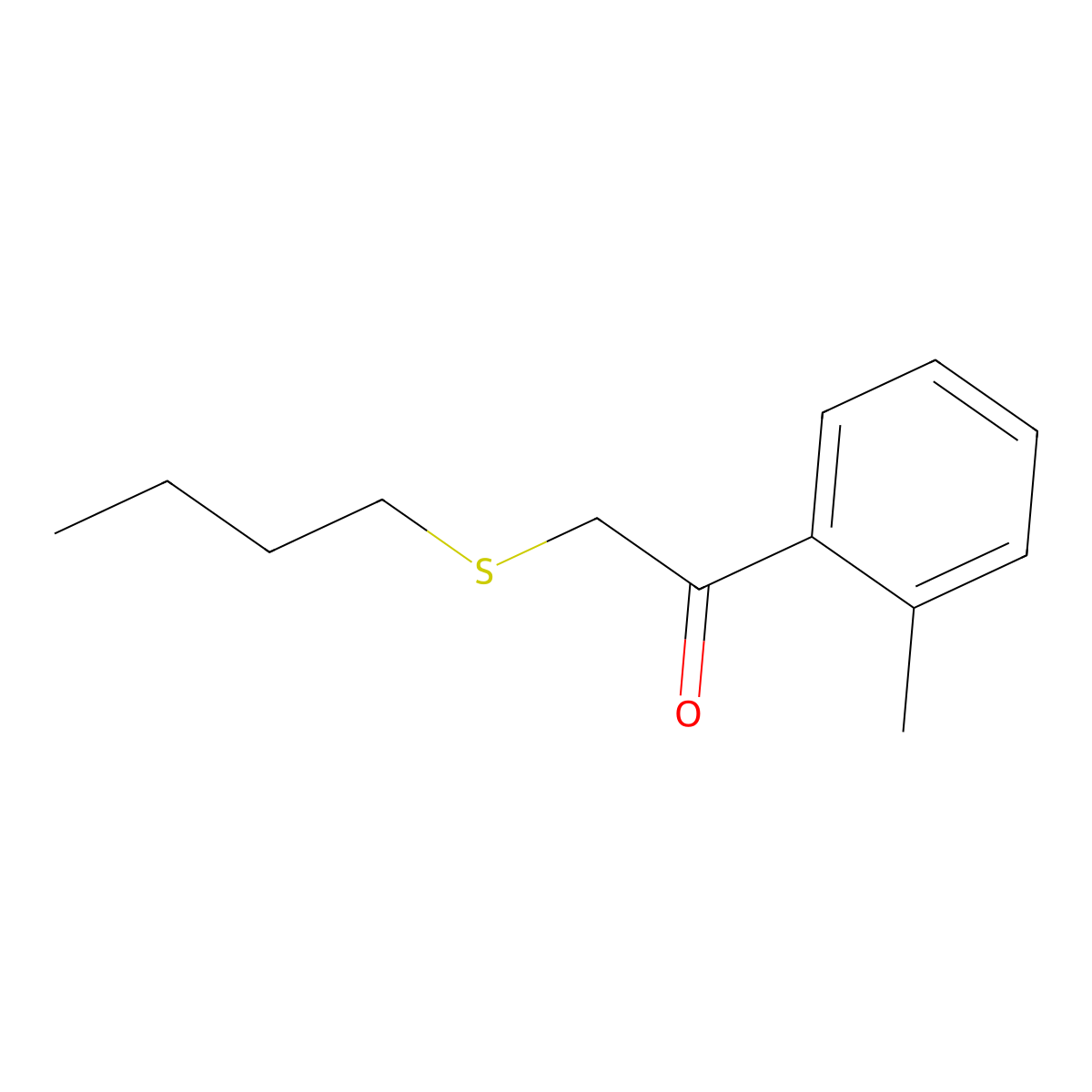 2-(Butylthio)-1-(o-tolyl)ethan-1-one molecular structure, CAS 1157306-32-5