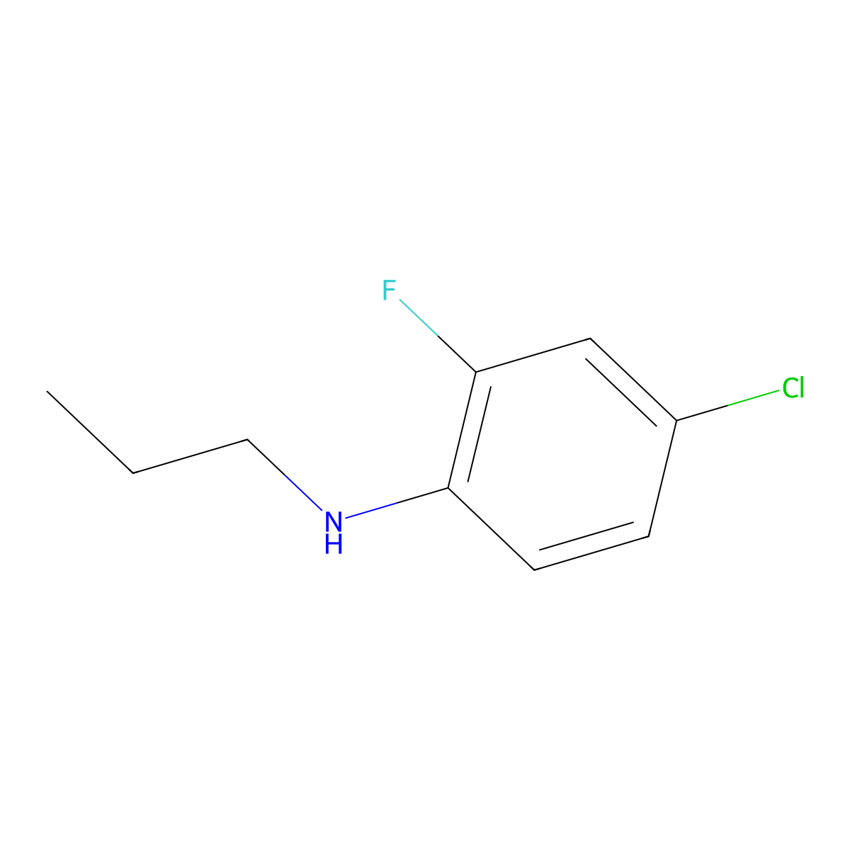 (4-Chloro-2-fluorophenyl)propylamine molecular structure, CAS 1157338-23-2